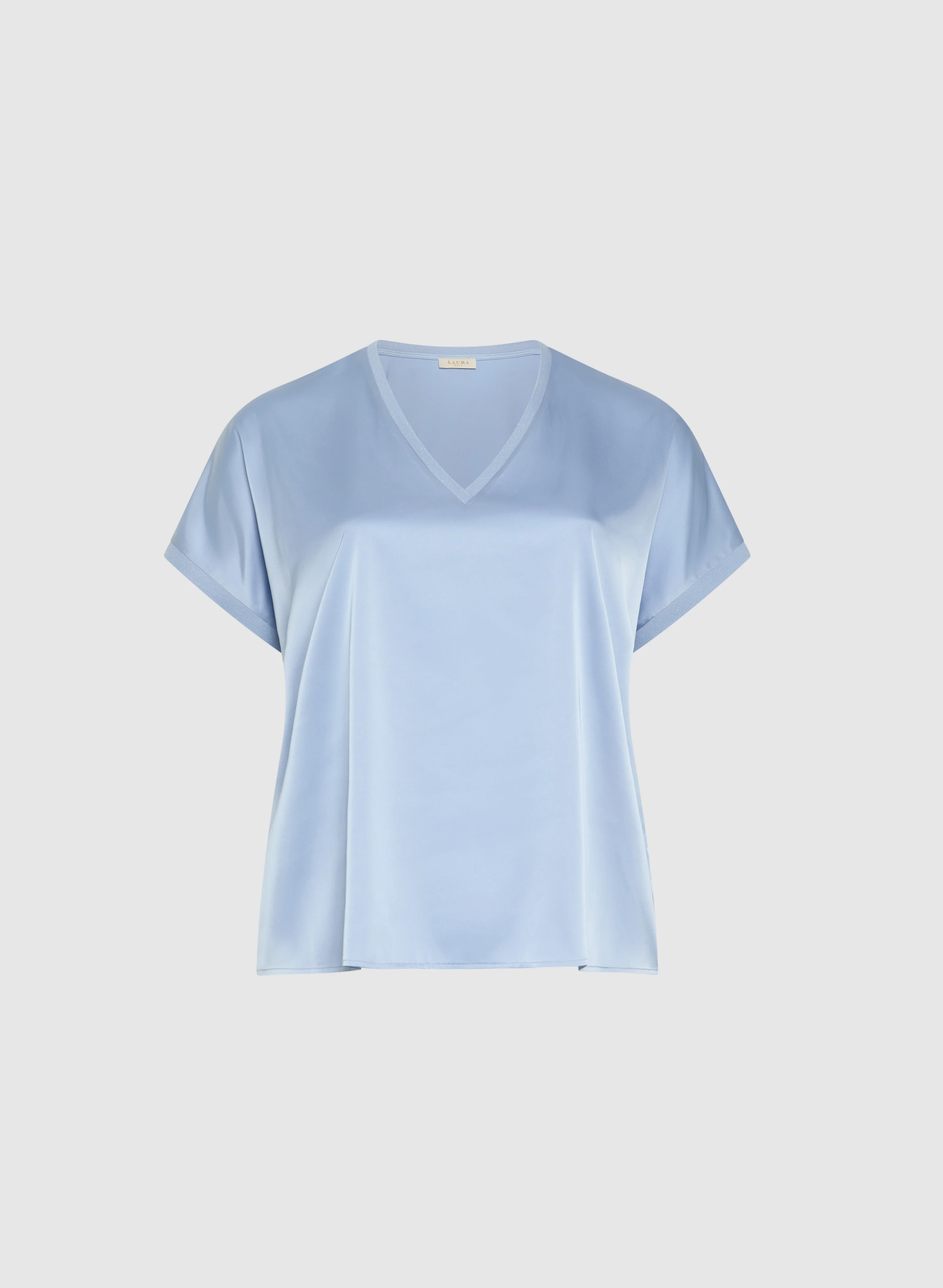 Satin V-Neck Blouse - Image 6