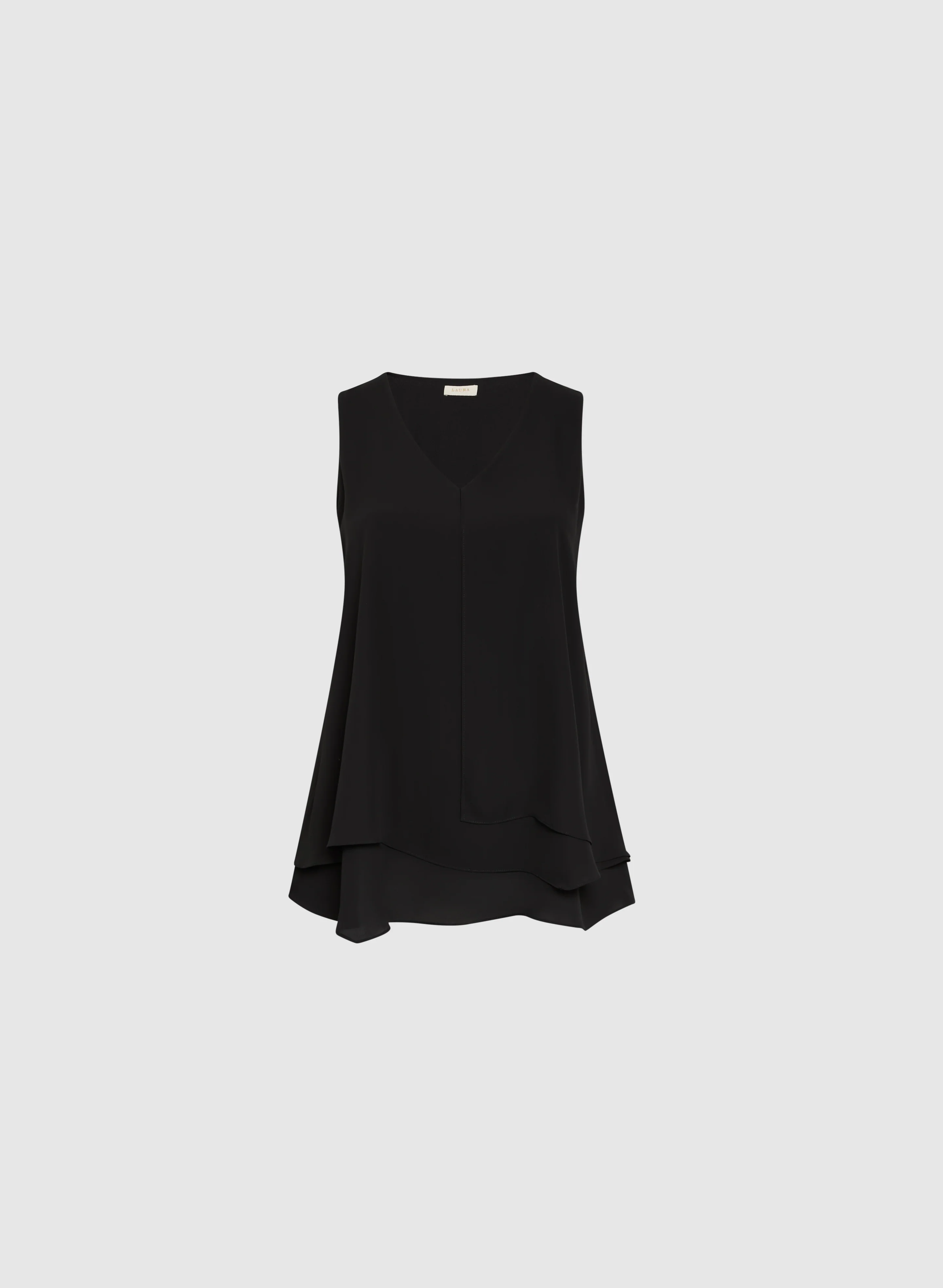 V-Neck Sleeveless Layered Blouse - Image 6