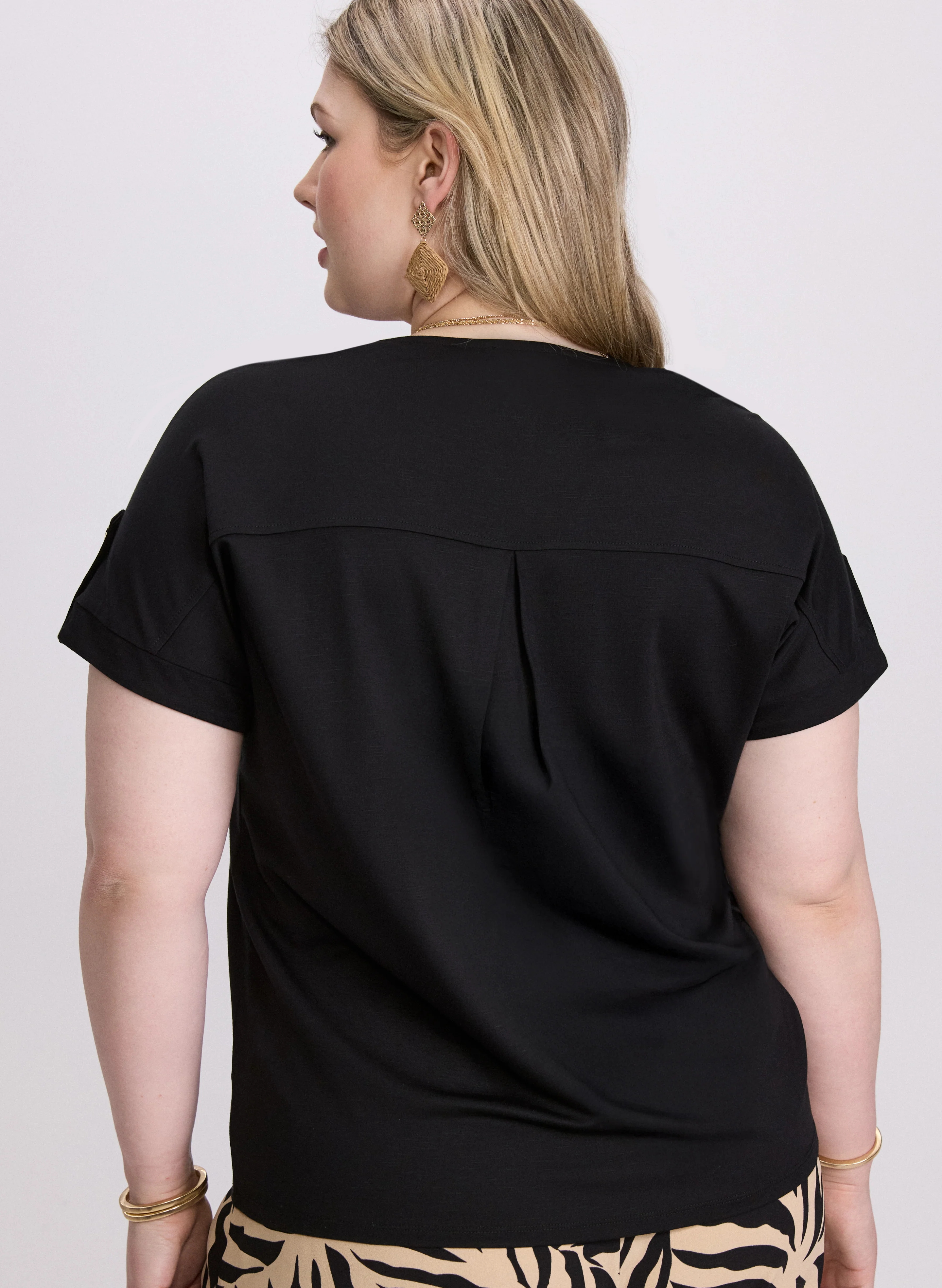 V-Neck Slub T-Shirt - Image 4