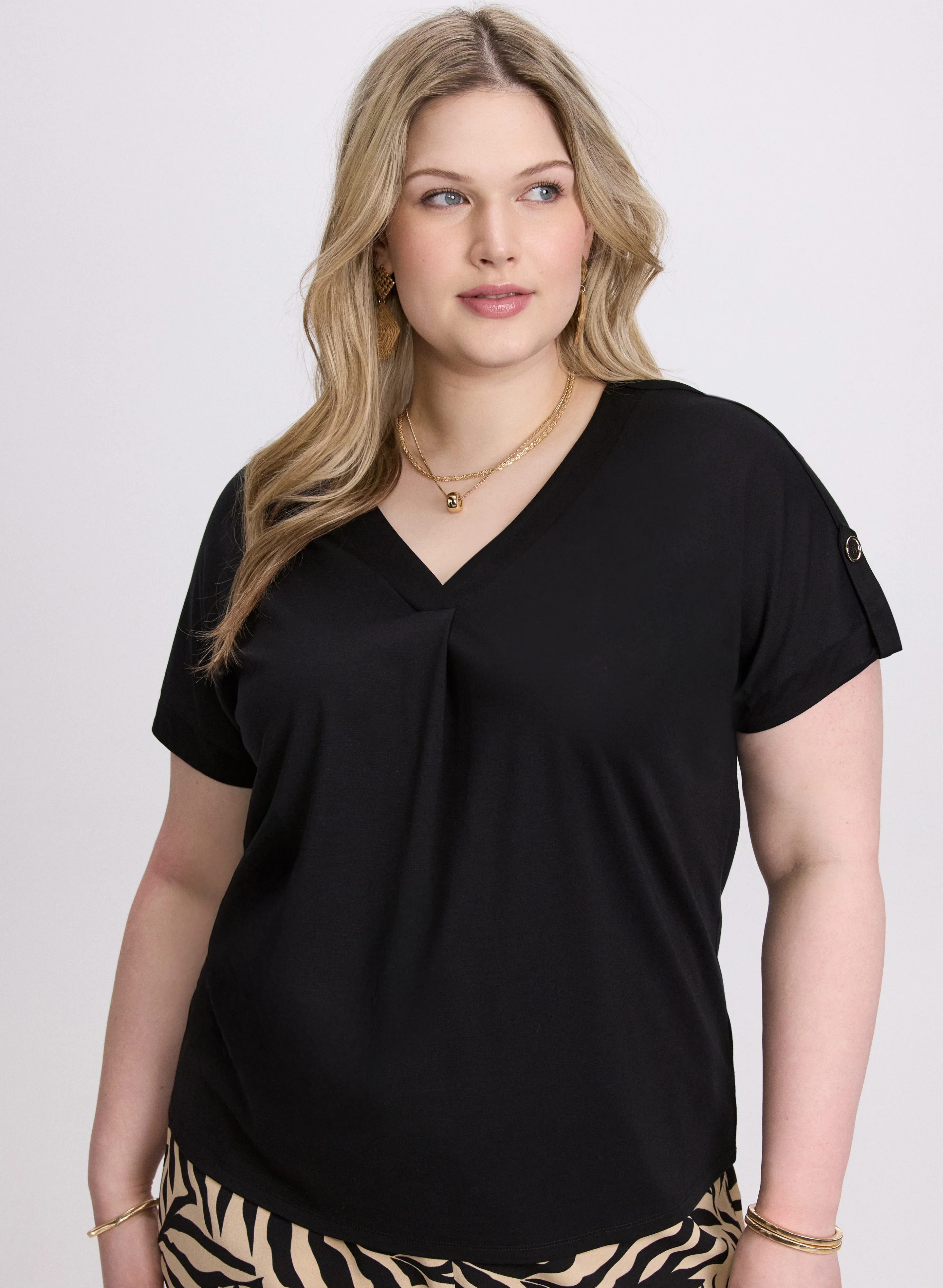 V-Neck Slub T-Shirt - Image 7