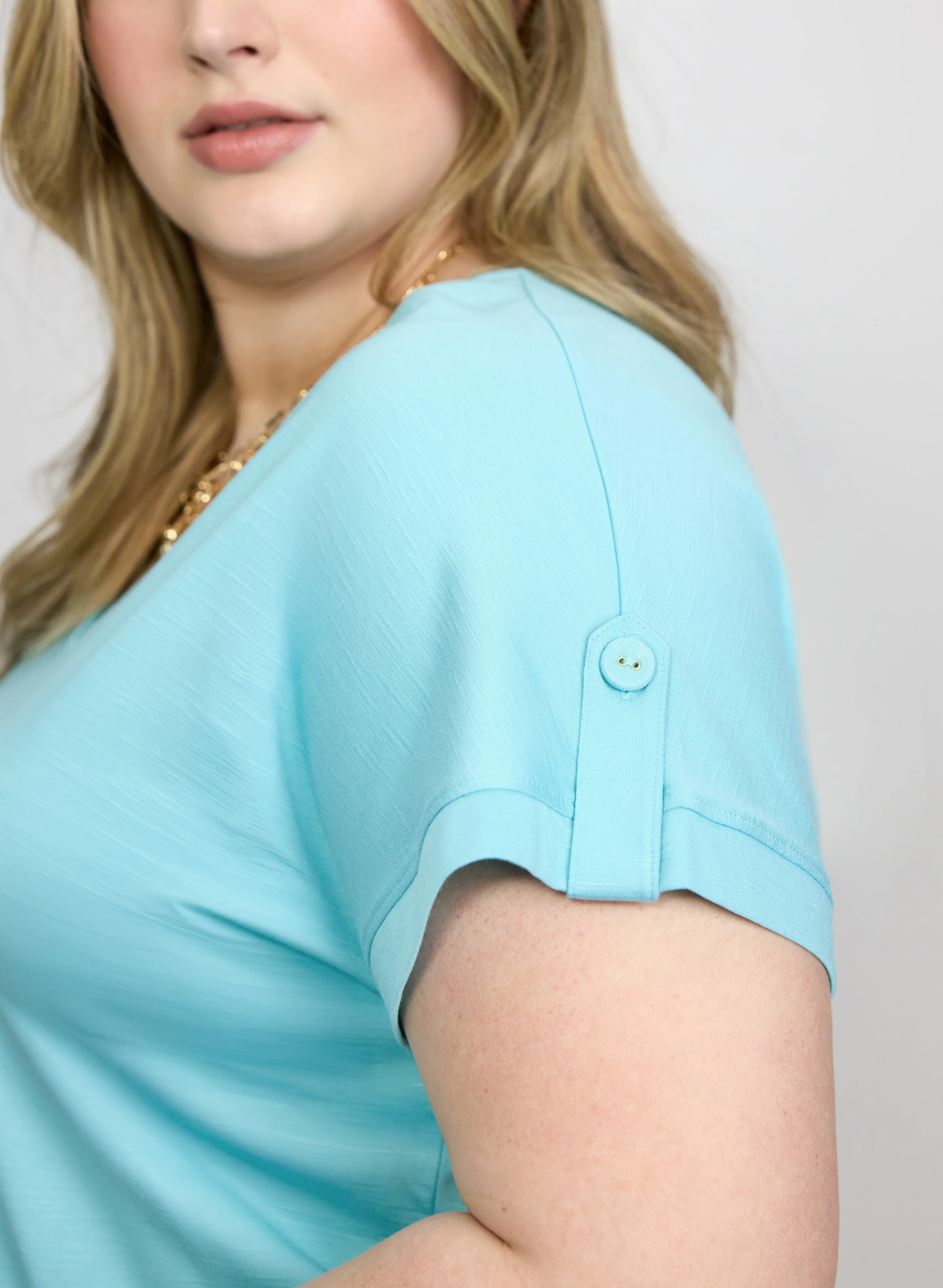 V-Neck Slub T-Shirt - Image 2