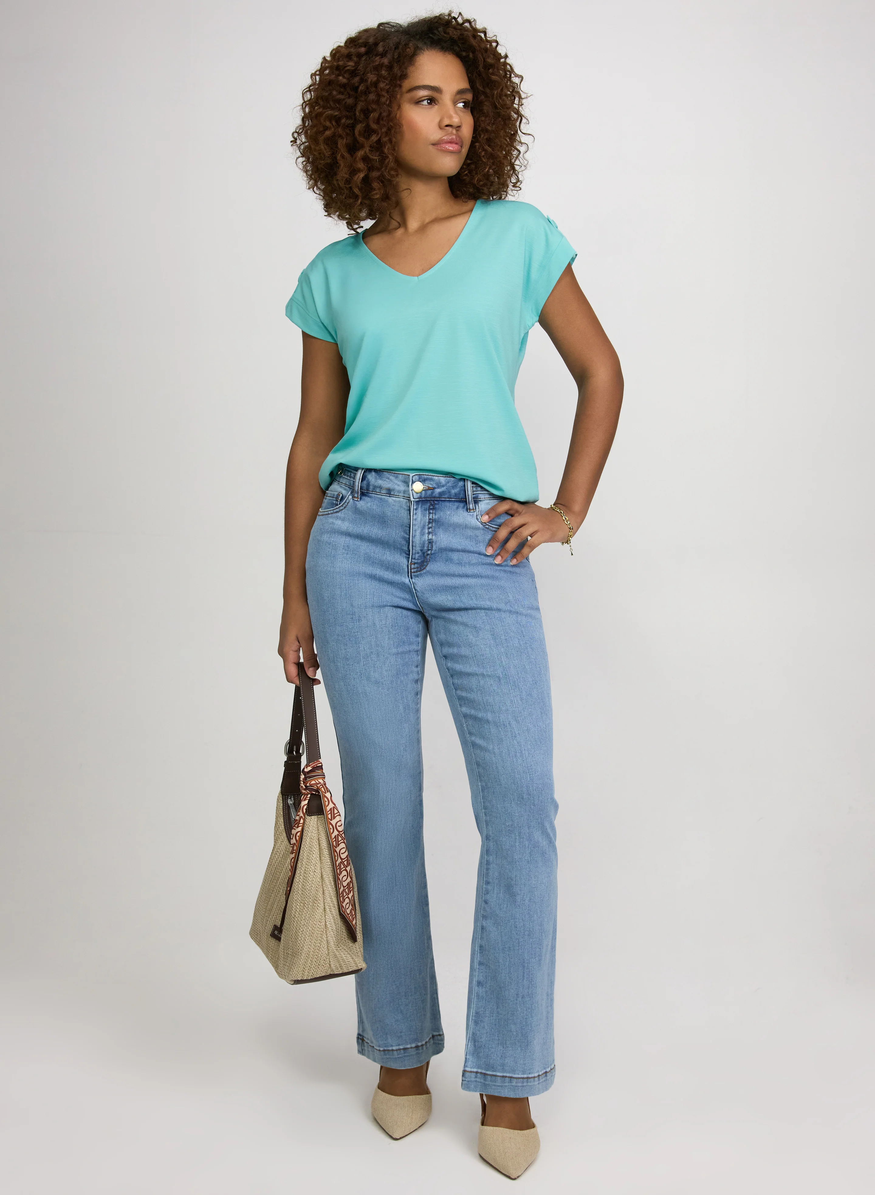 V-Neck Slub T-Shirt - Image 3