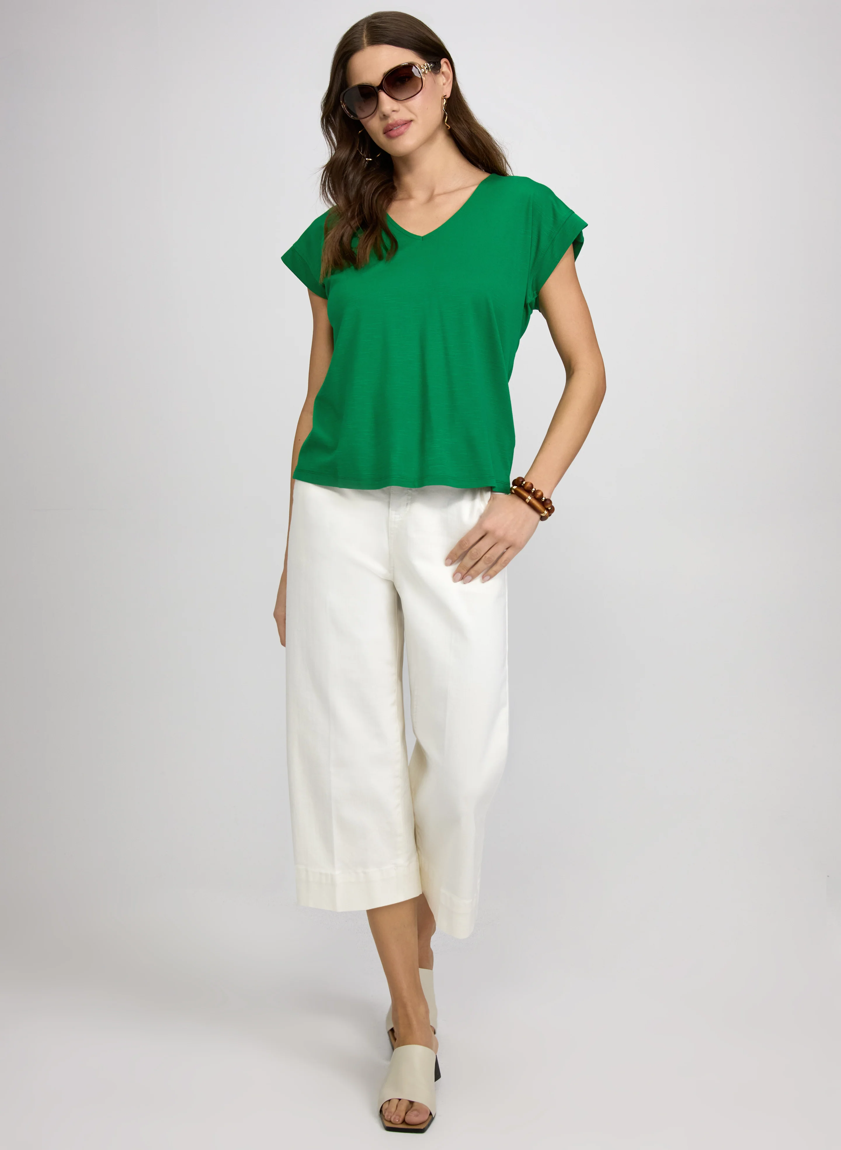 V-Neck Slub T-Shirt - Image 3