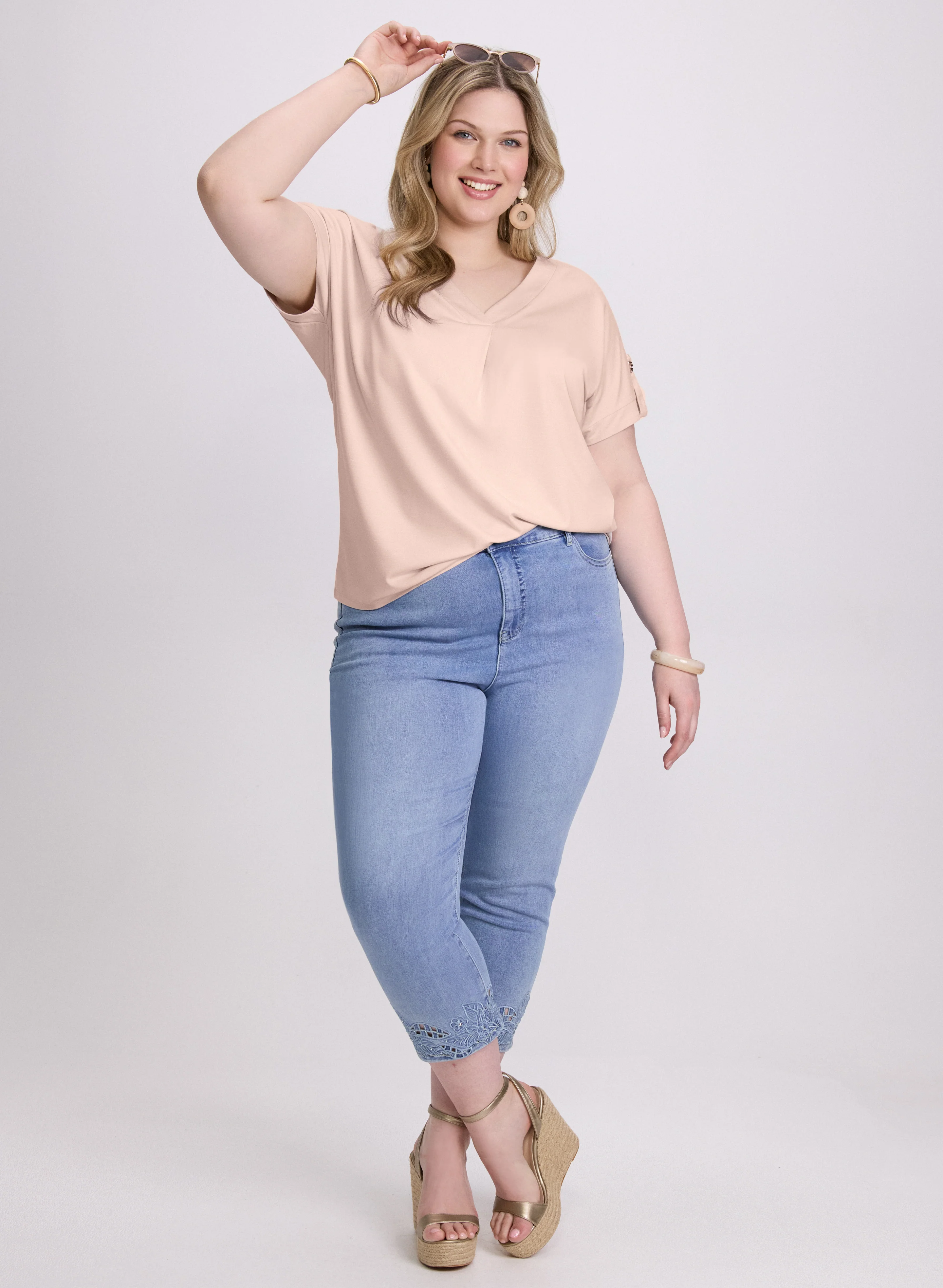 V-Neck Slub T-Shirt - Image 3