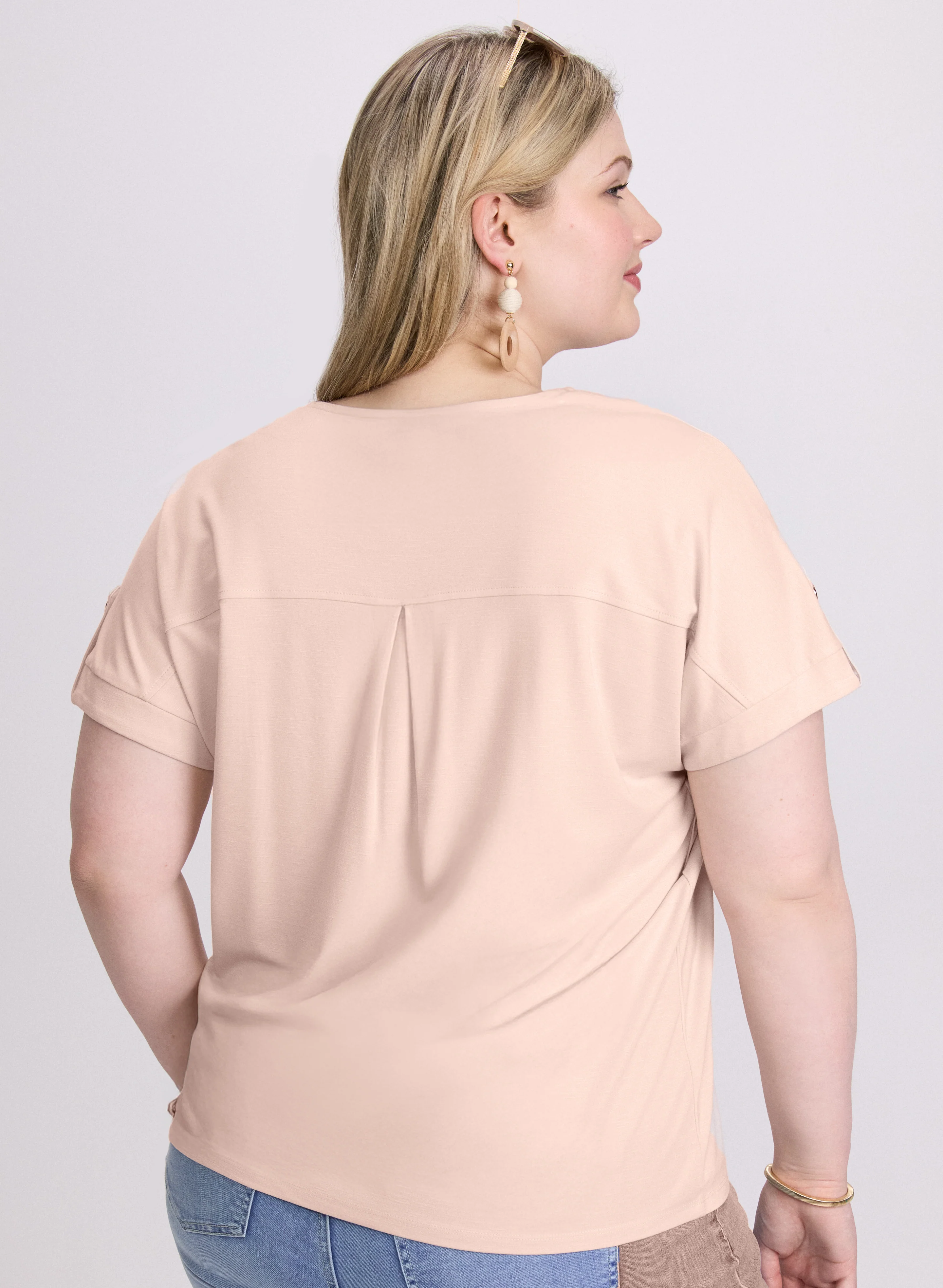 V-Neck Slub T-Shirt - Image 4