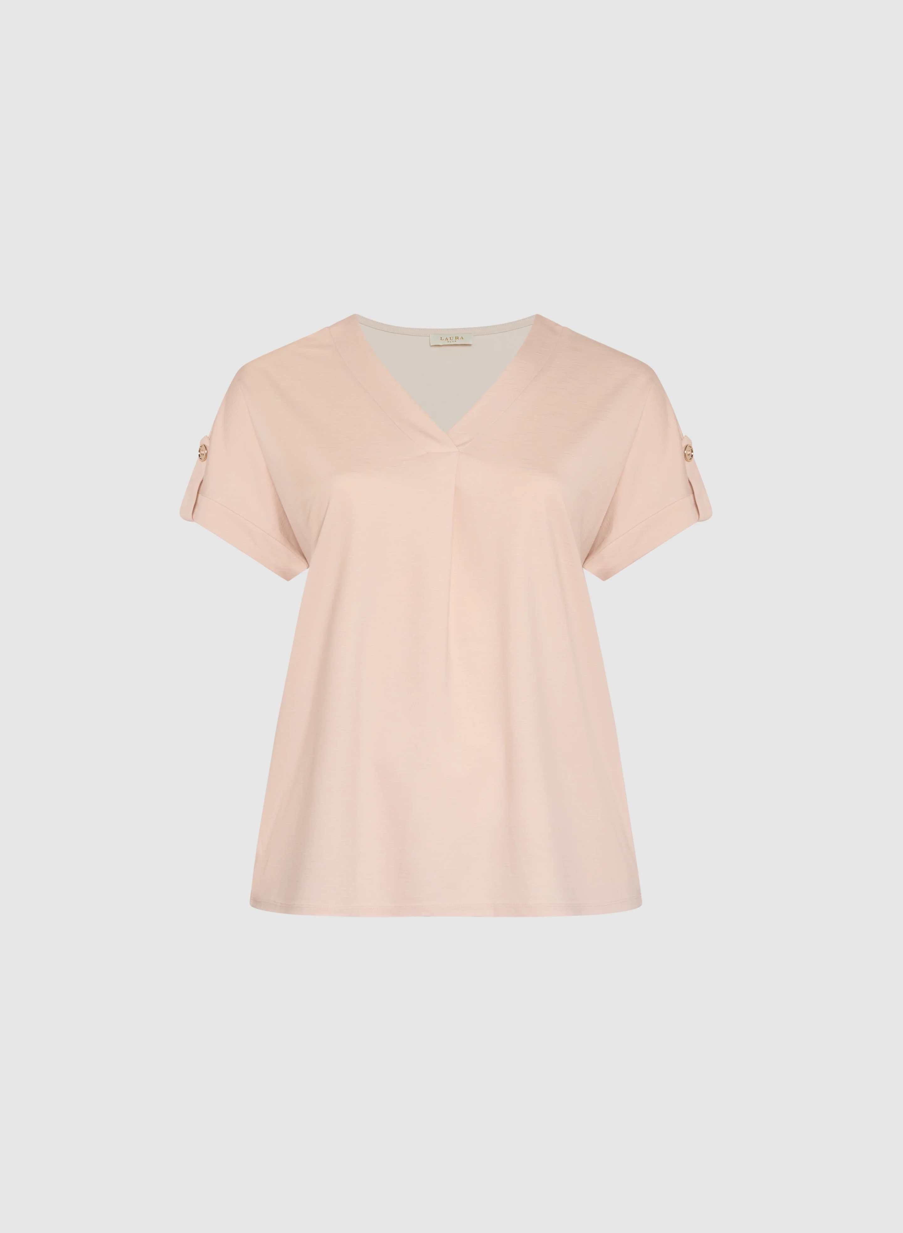 V-Neck Slub T-Shirt - Image 6