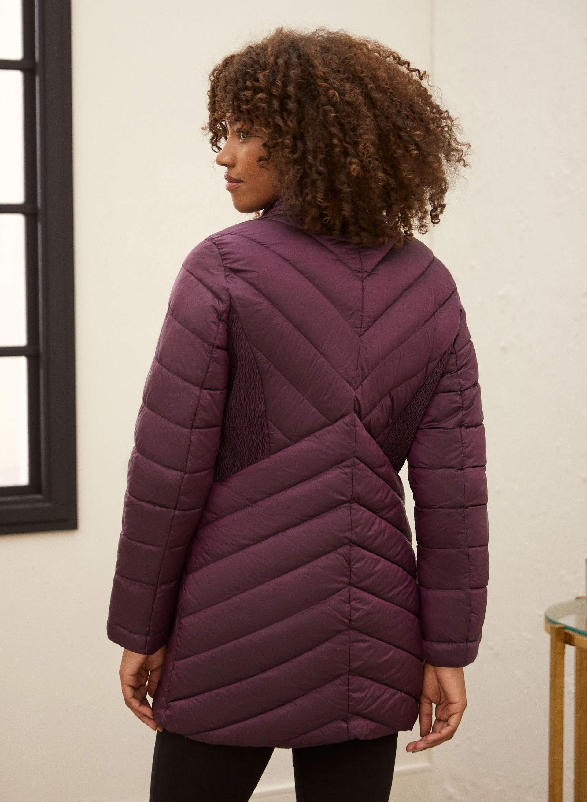Vegan Down Quilted Coat - Image 2