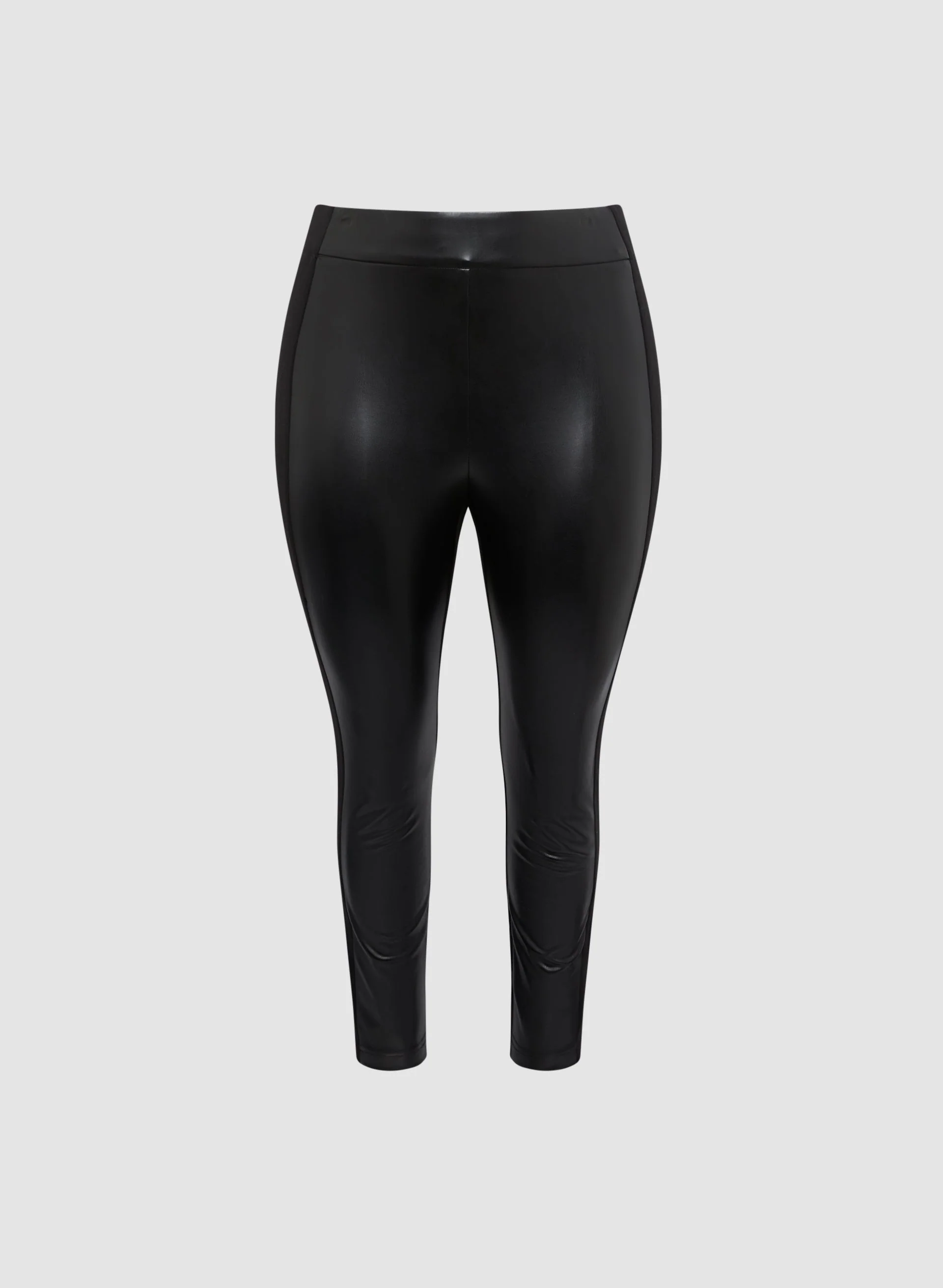 Vegan Leather Front Leggings - Image 7