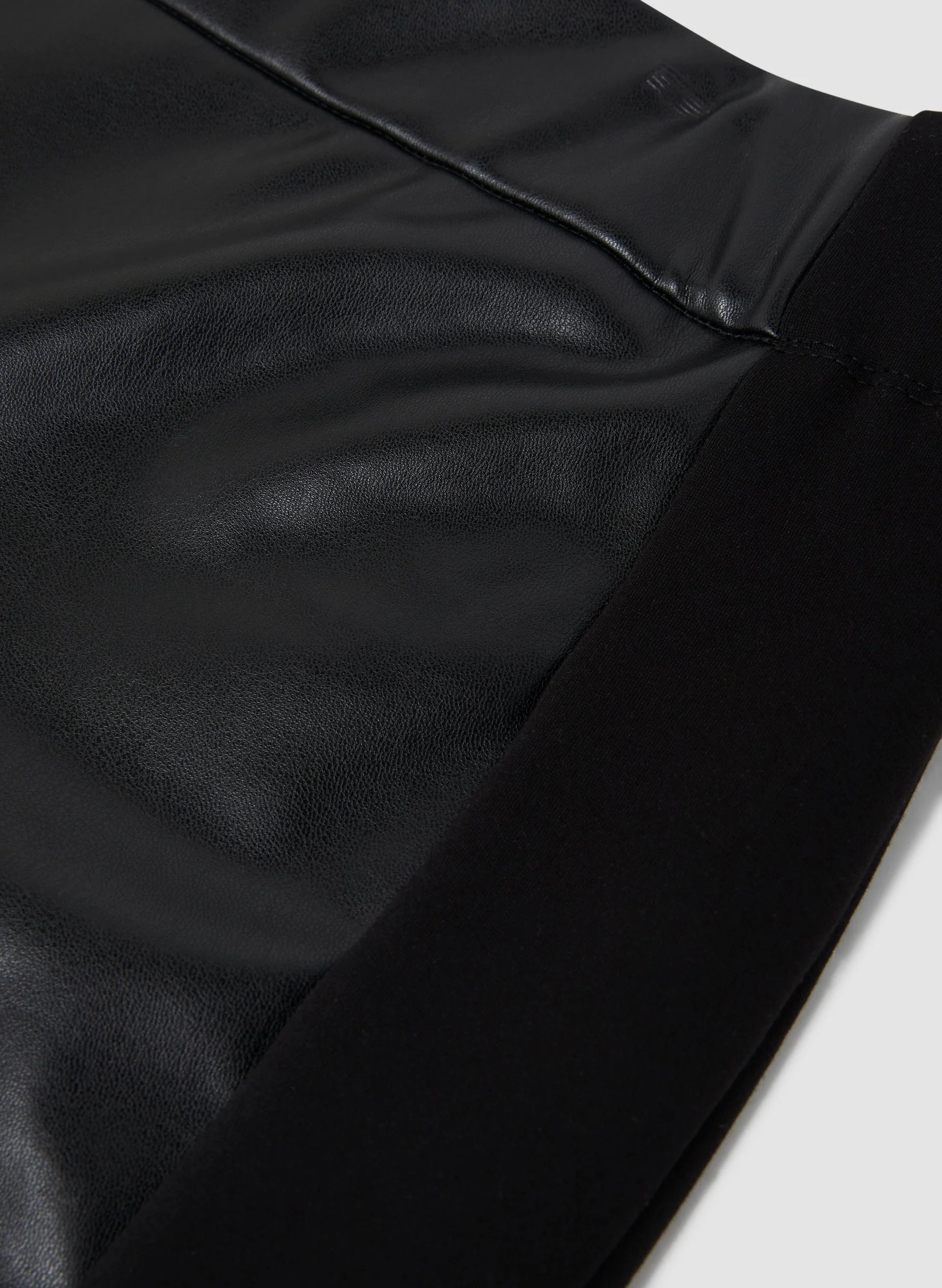 Vegan Leather Front Leggings - Image 8