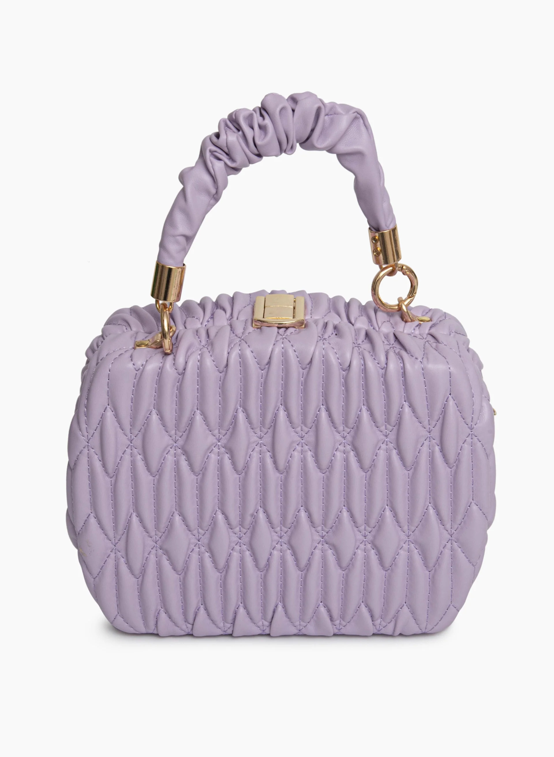 Vegan Leather Quilted Bag