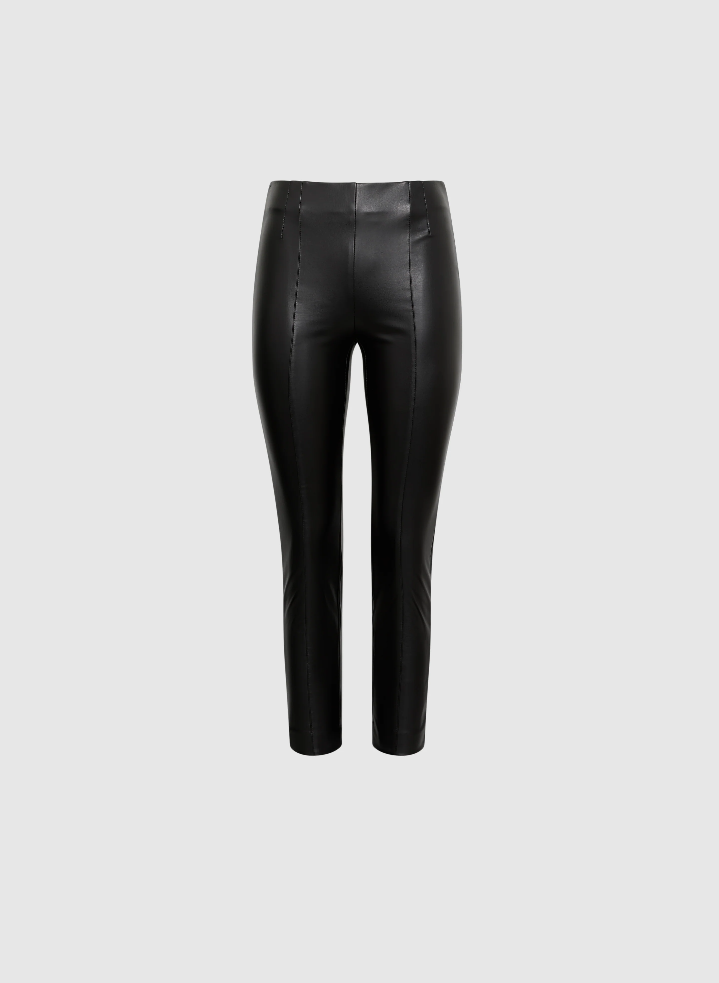 Sofia Vegan Leather Slim-Leg Pants - Image 6