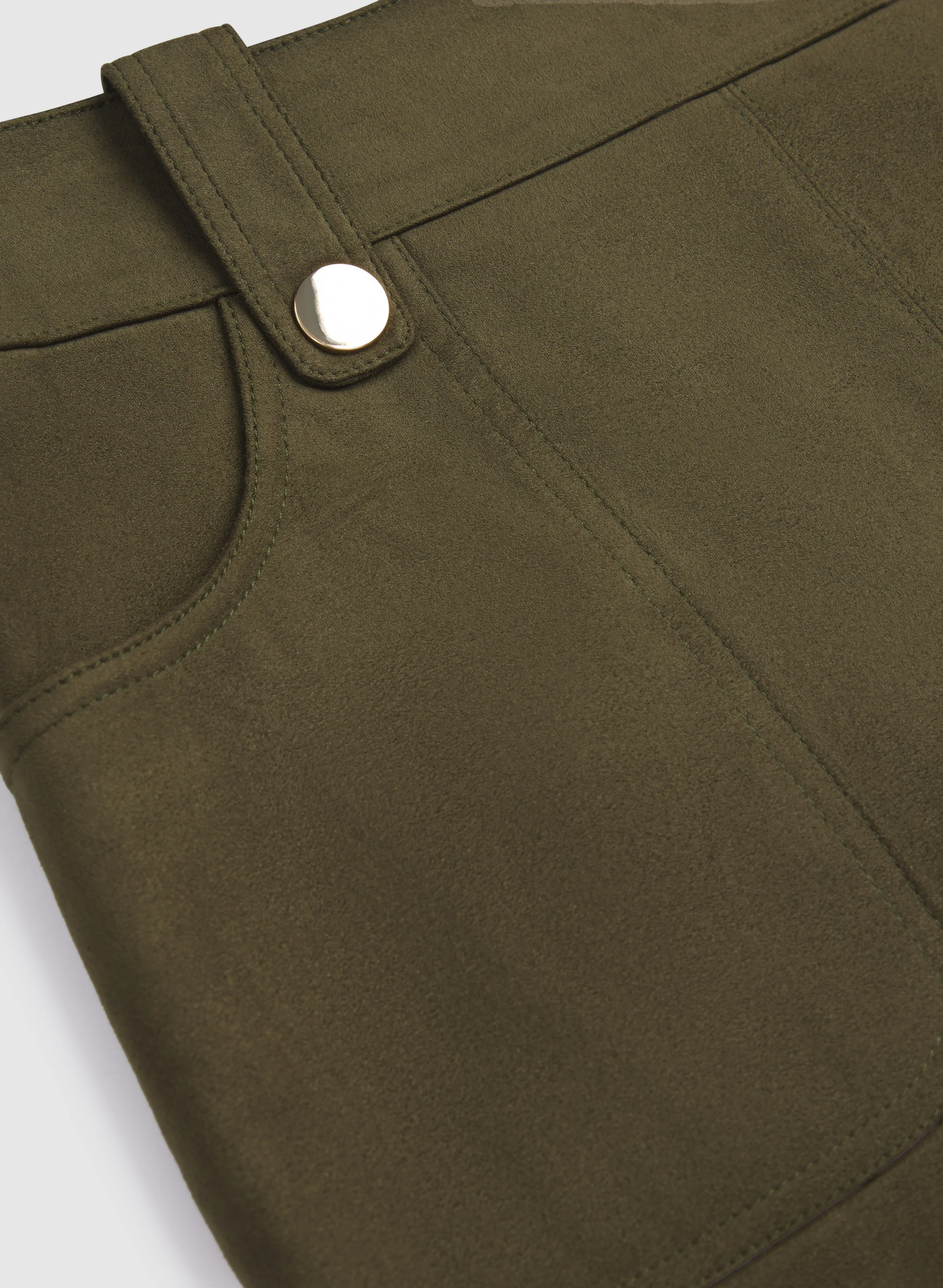 Vegan Suede Pencil Skirt - Image 7