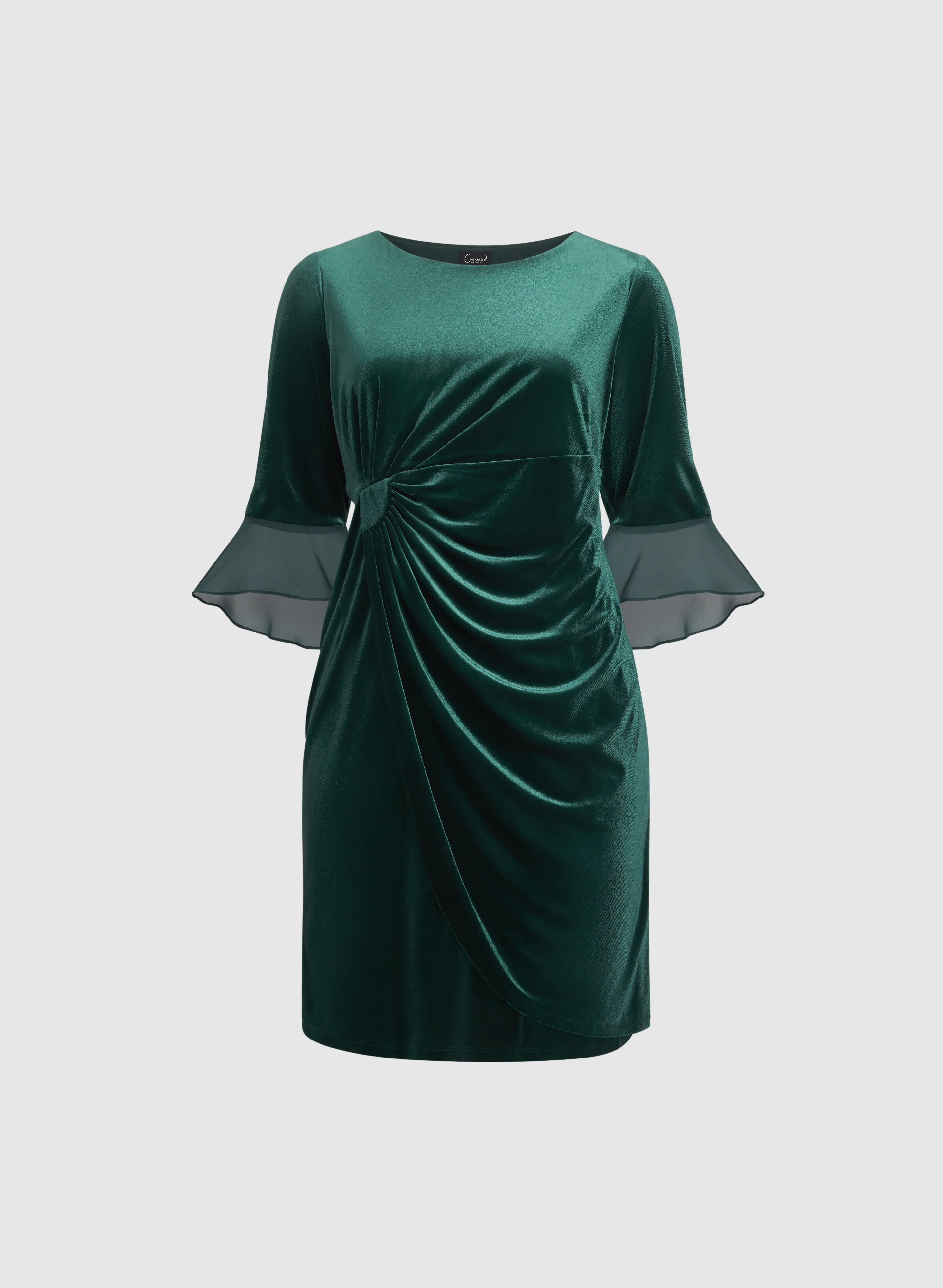 Velvet Overlay Dress - Image 6
