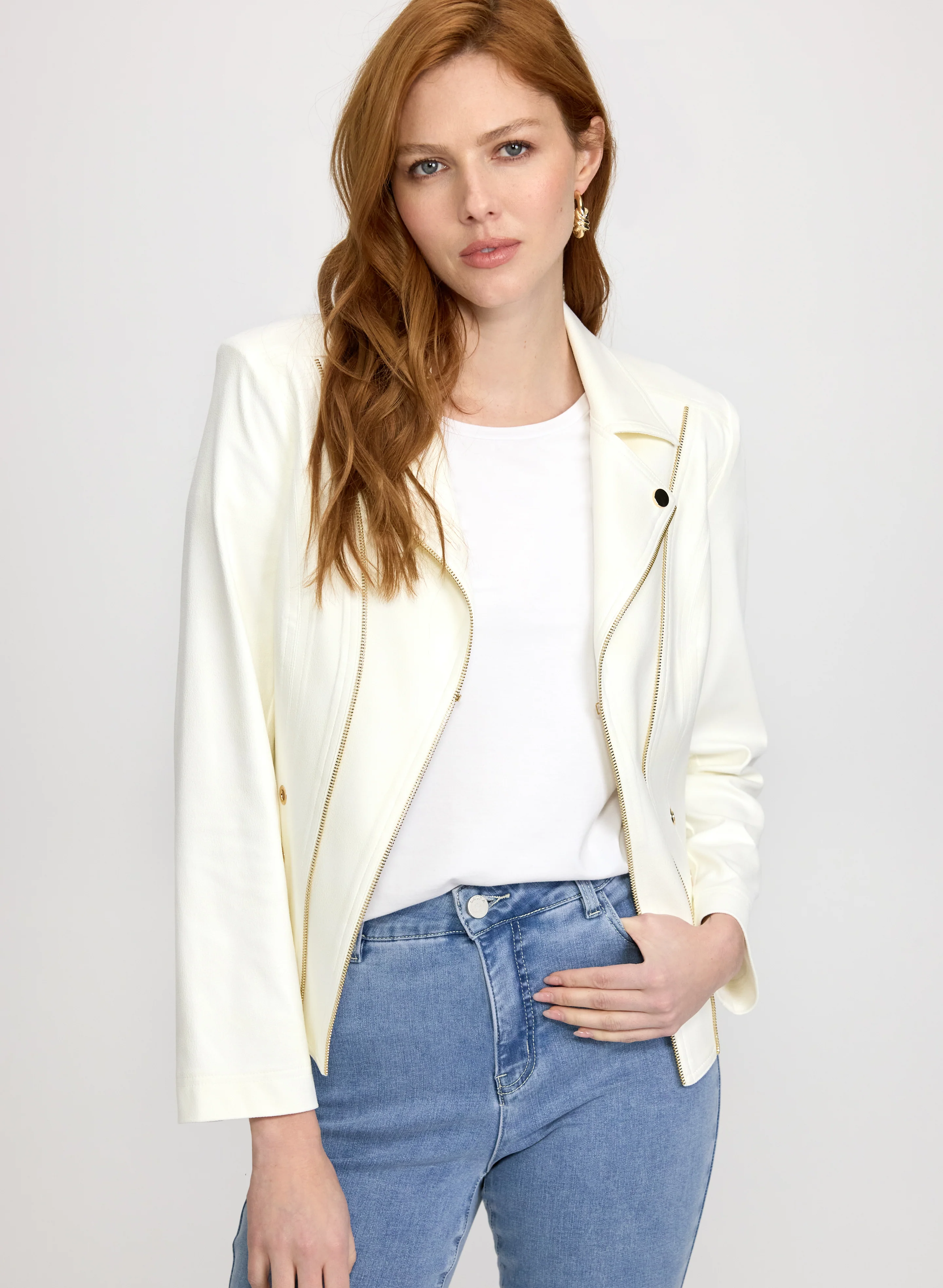 Vex - Zip Faux-Suede Jacket
