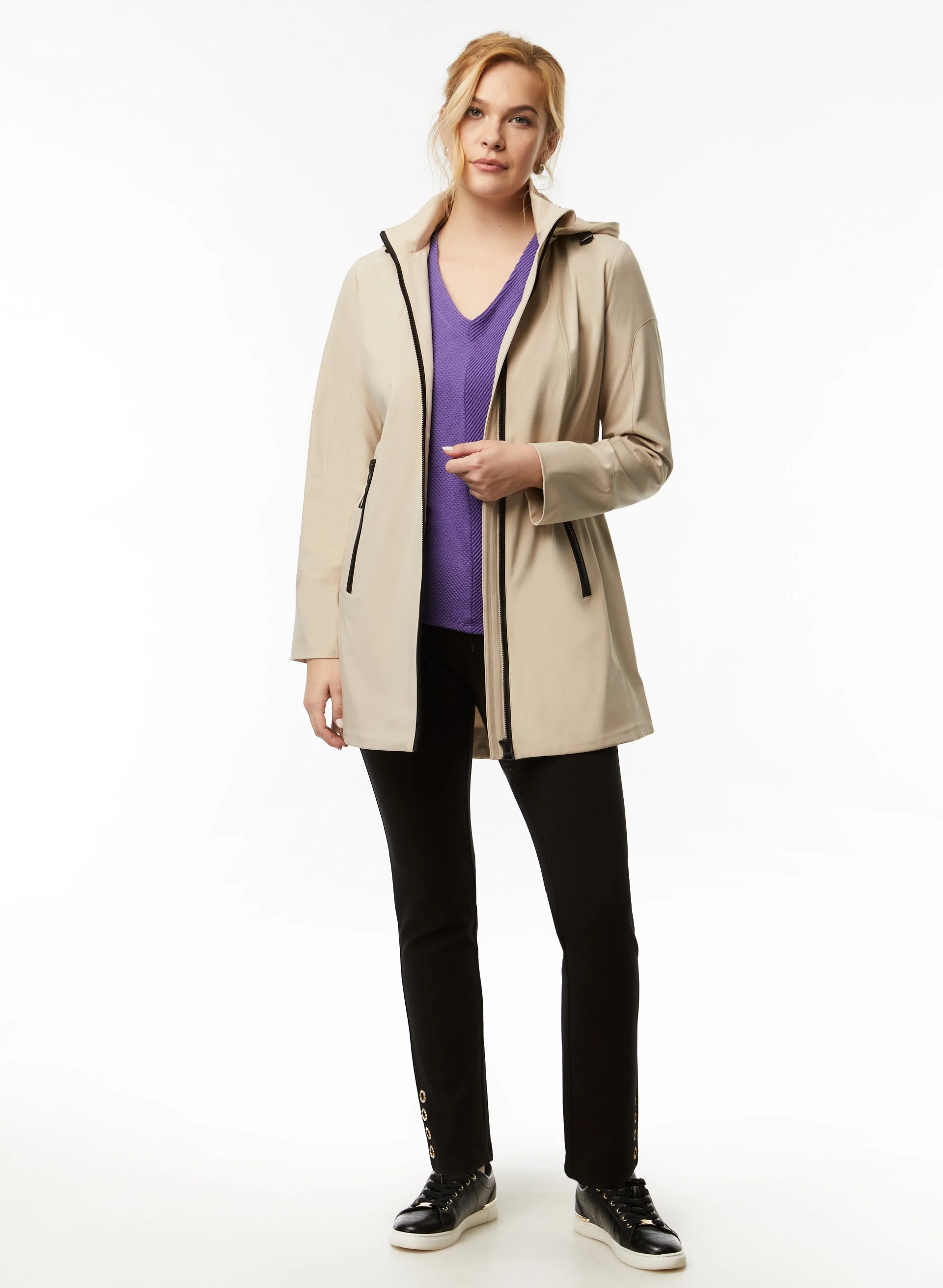 Water-Repelling Hooded Coat - Image 3