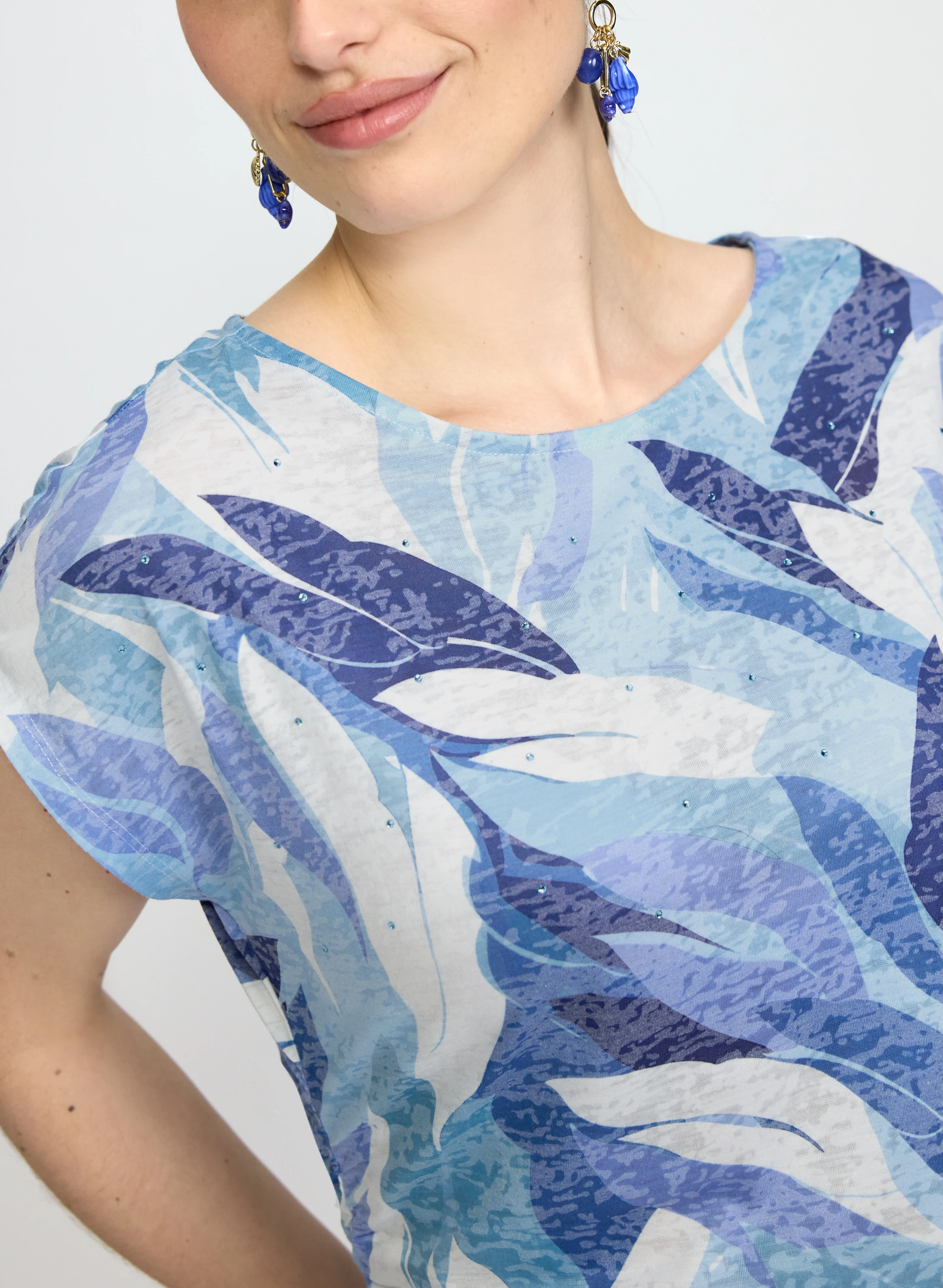 Watercolour Vine Print T-Shirt - Image 5