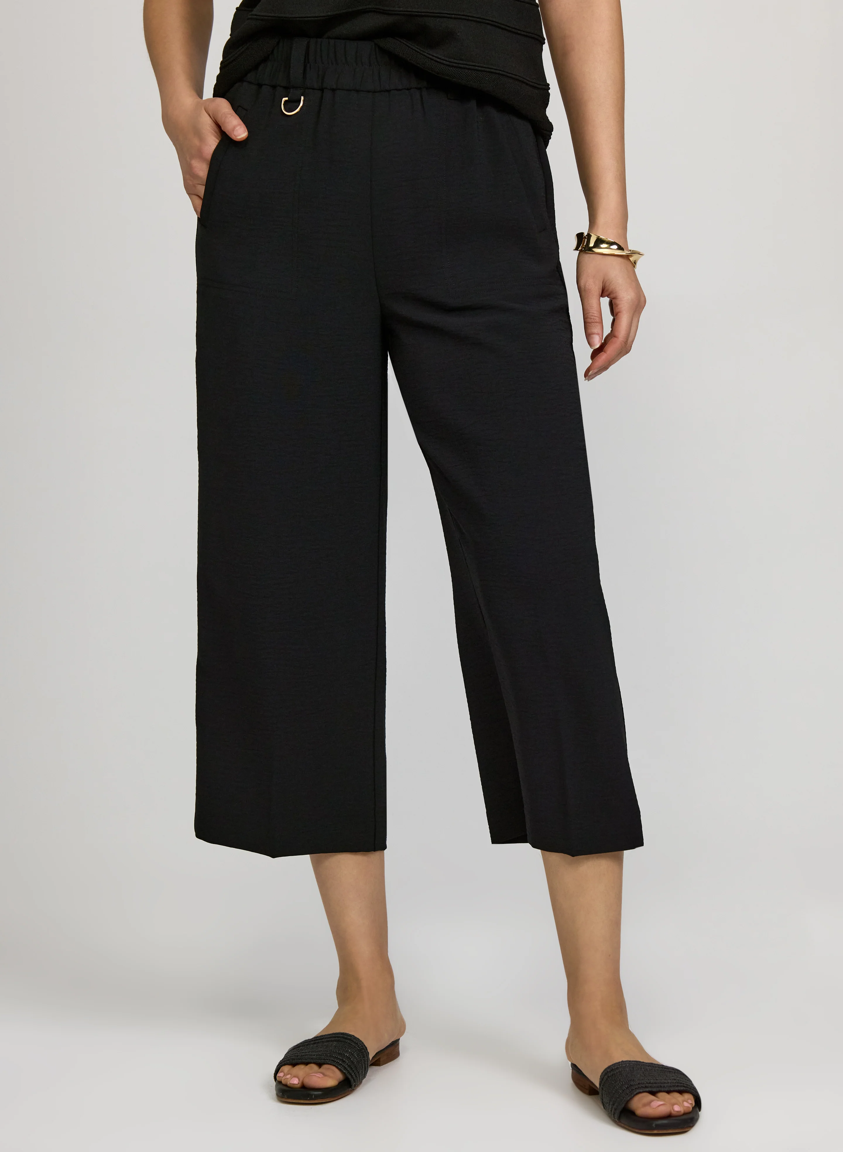 Wide-Leg Capris