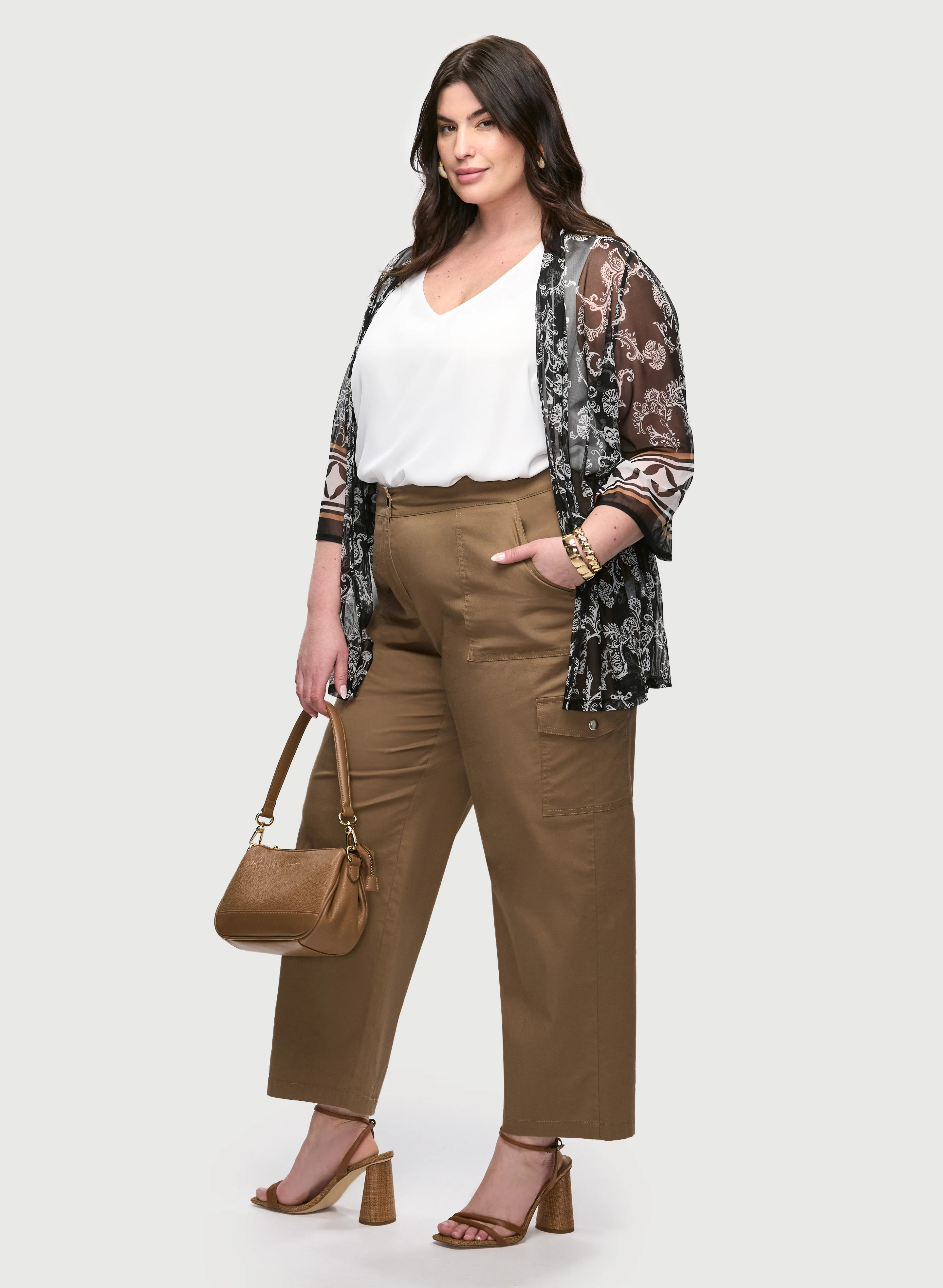 Wide Leg Cargo Pants - Image 4