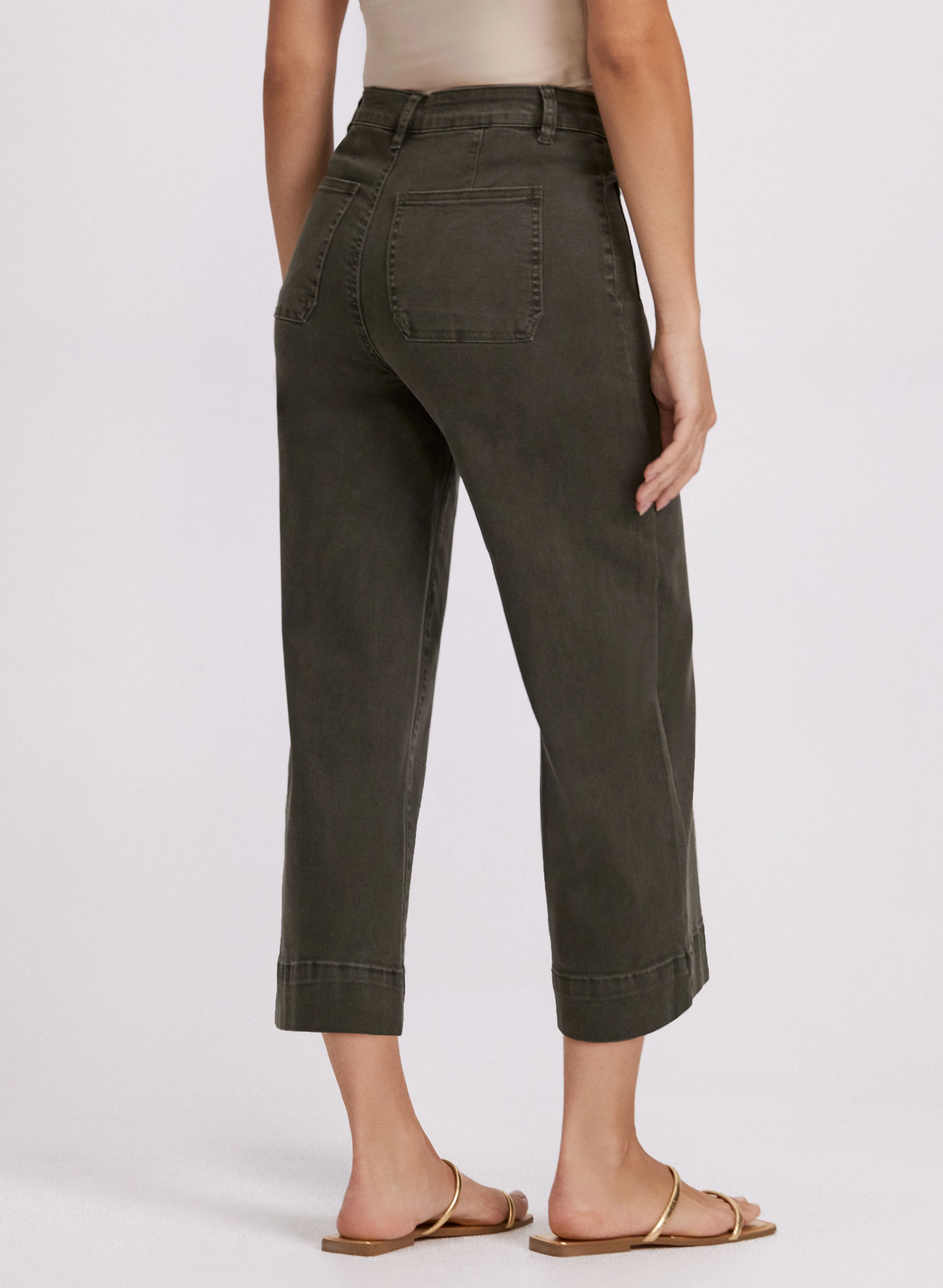 Wide-Leg Cropped Jeans - Image 2