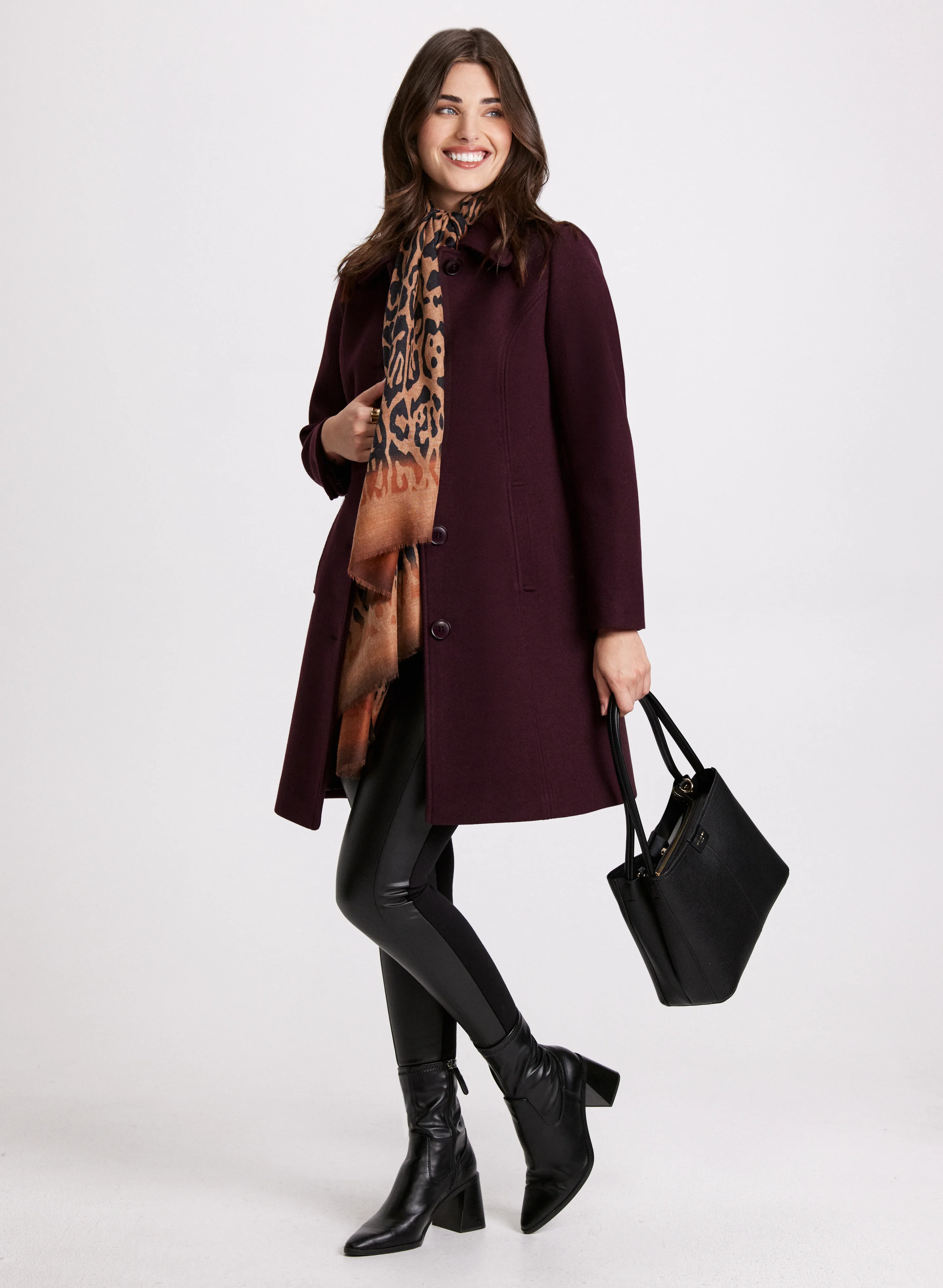 Stretch Wool-Blend Coat - Image 2