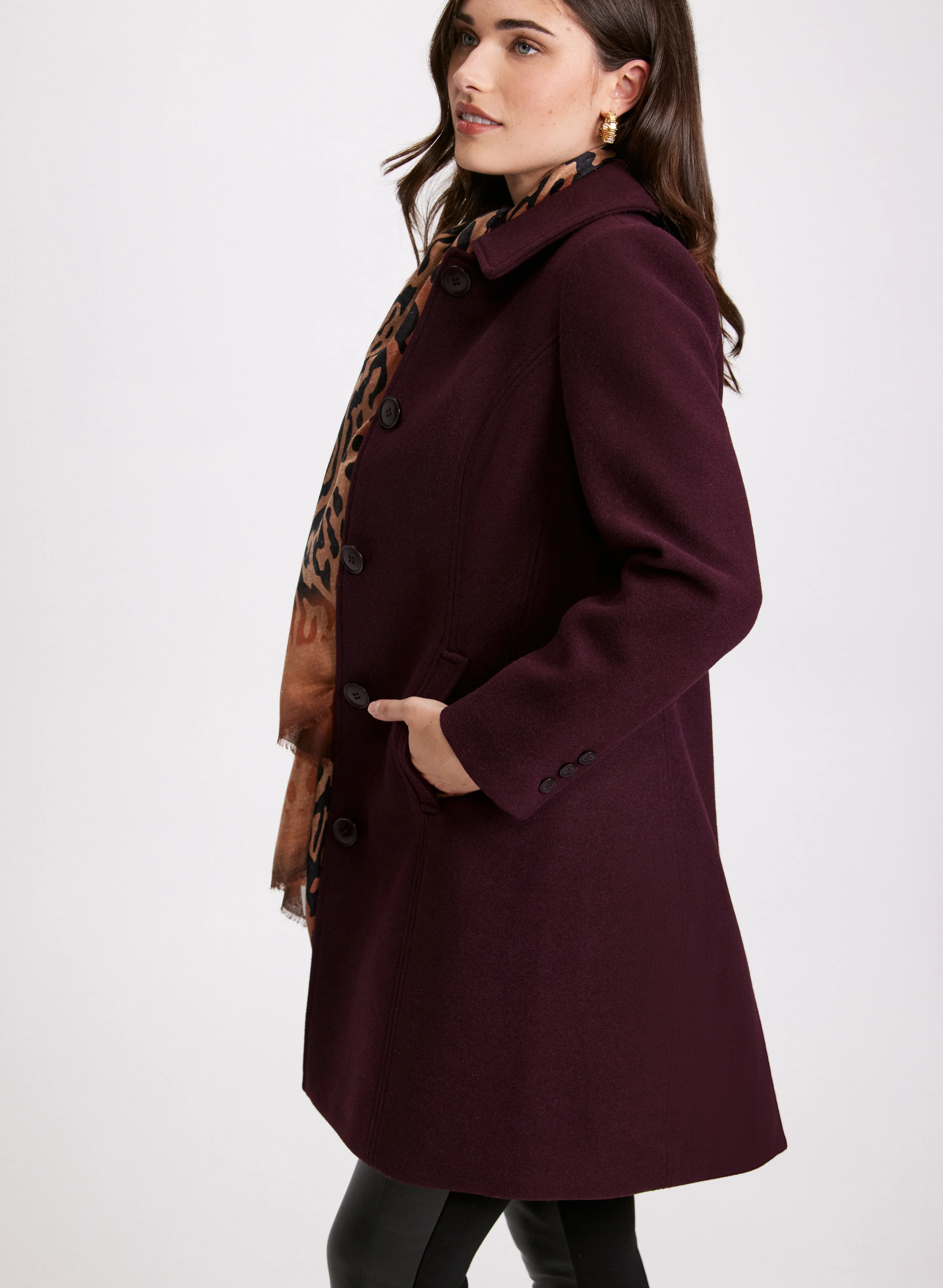 Stretch Wool-Blend Coat - Image 3
