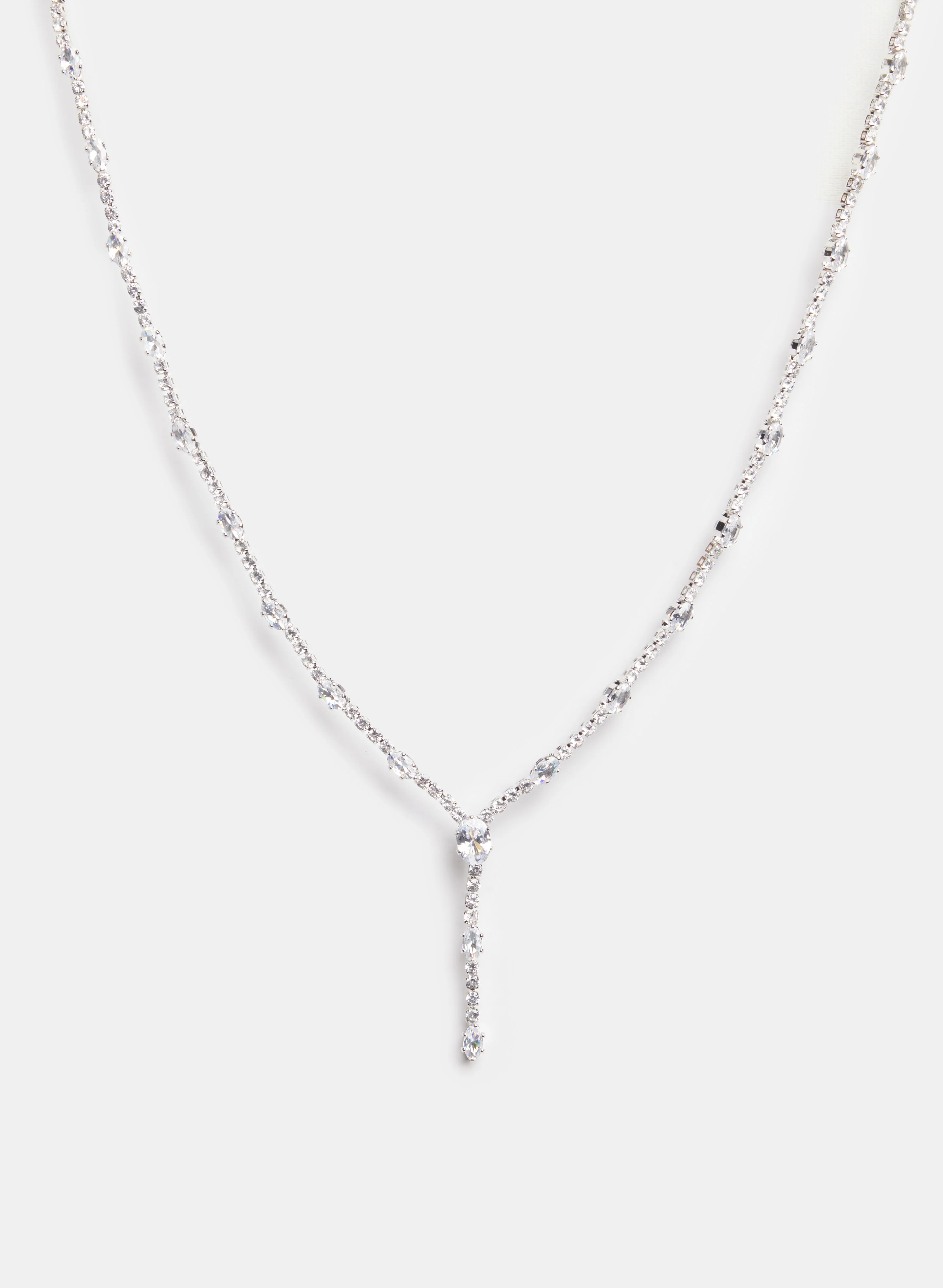 Y-Shaped Stone Necklace