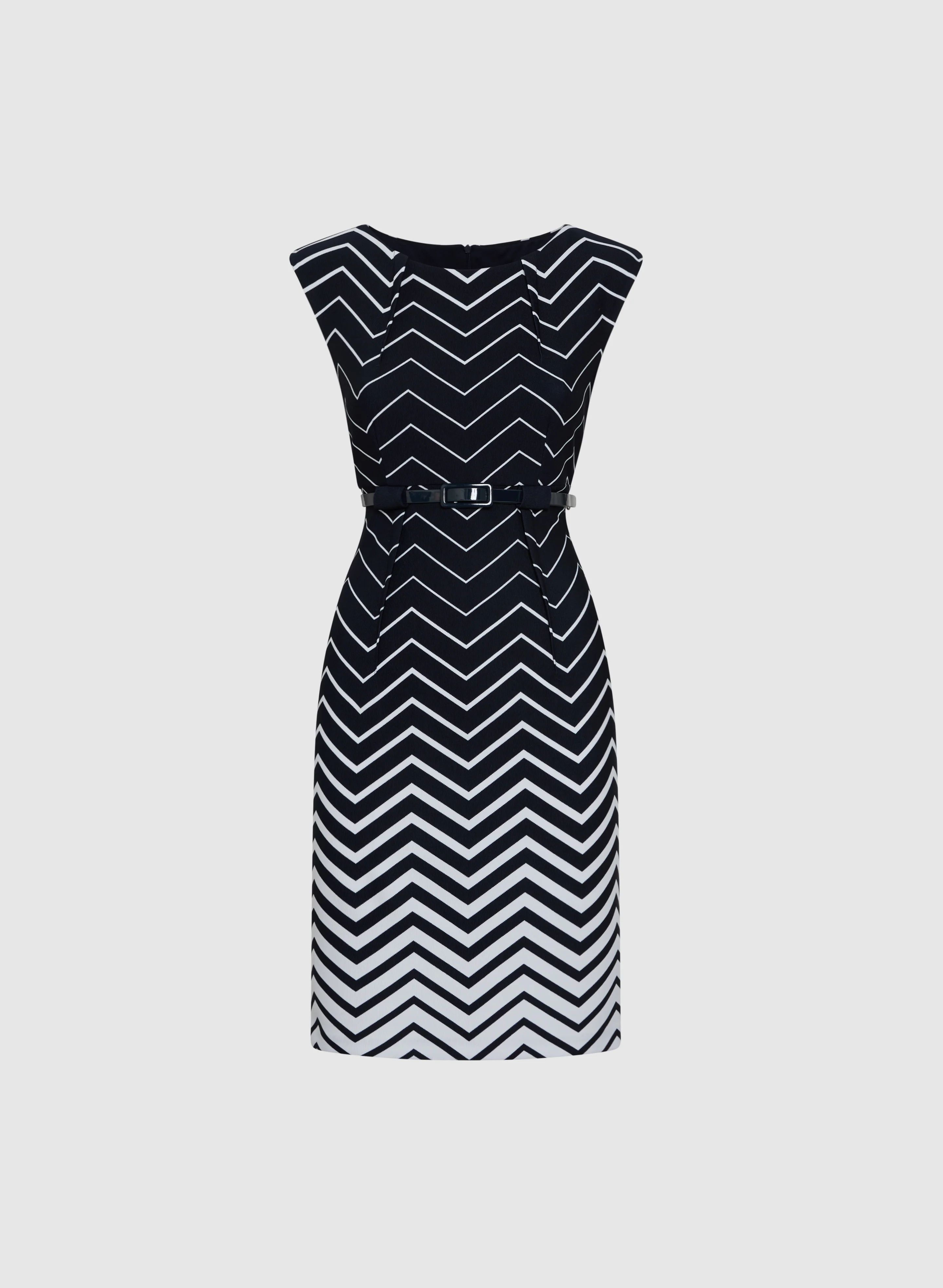Zig-Zag Print Dress - Image 6
