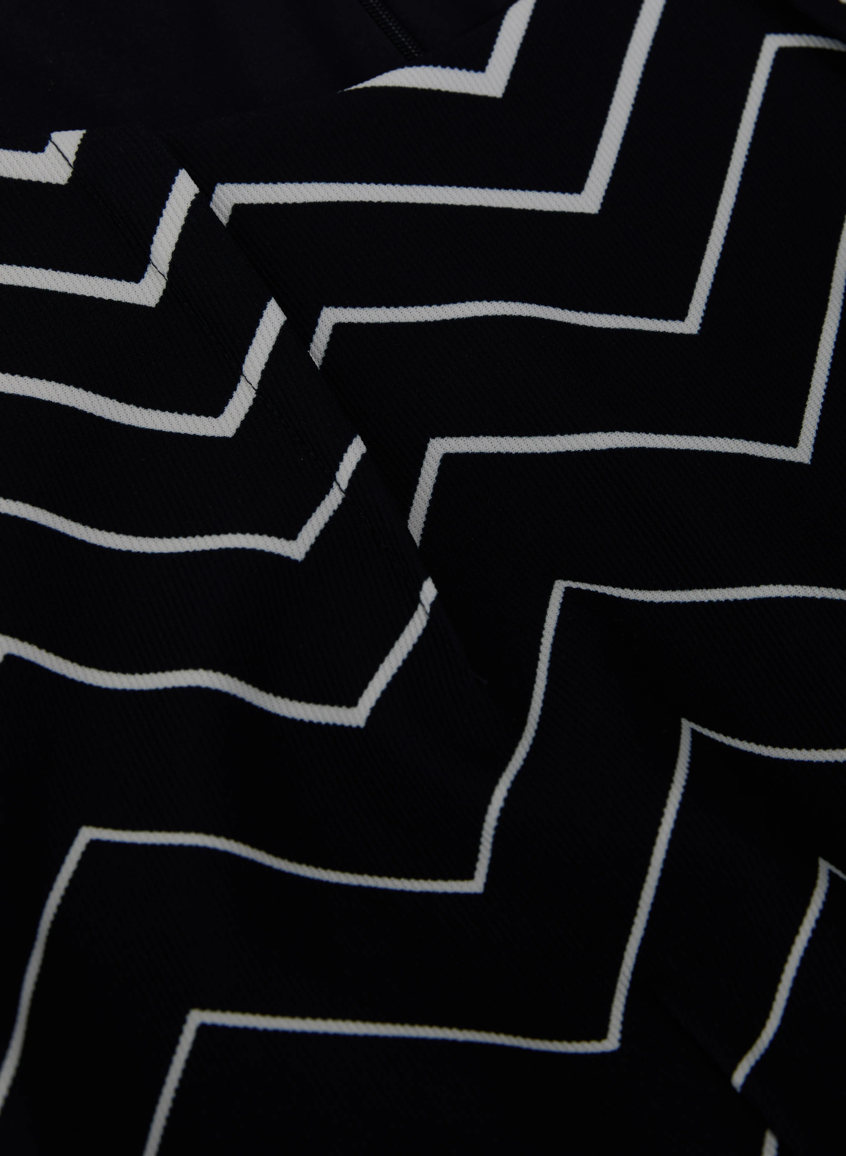 Zig-Zag Print Dress - Image 7