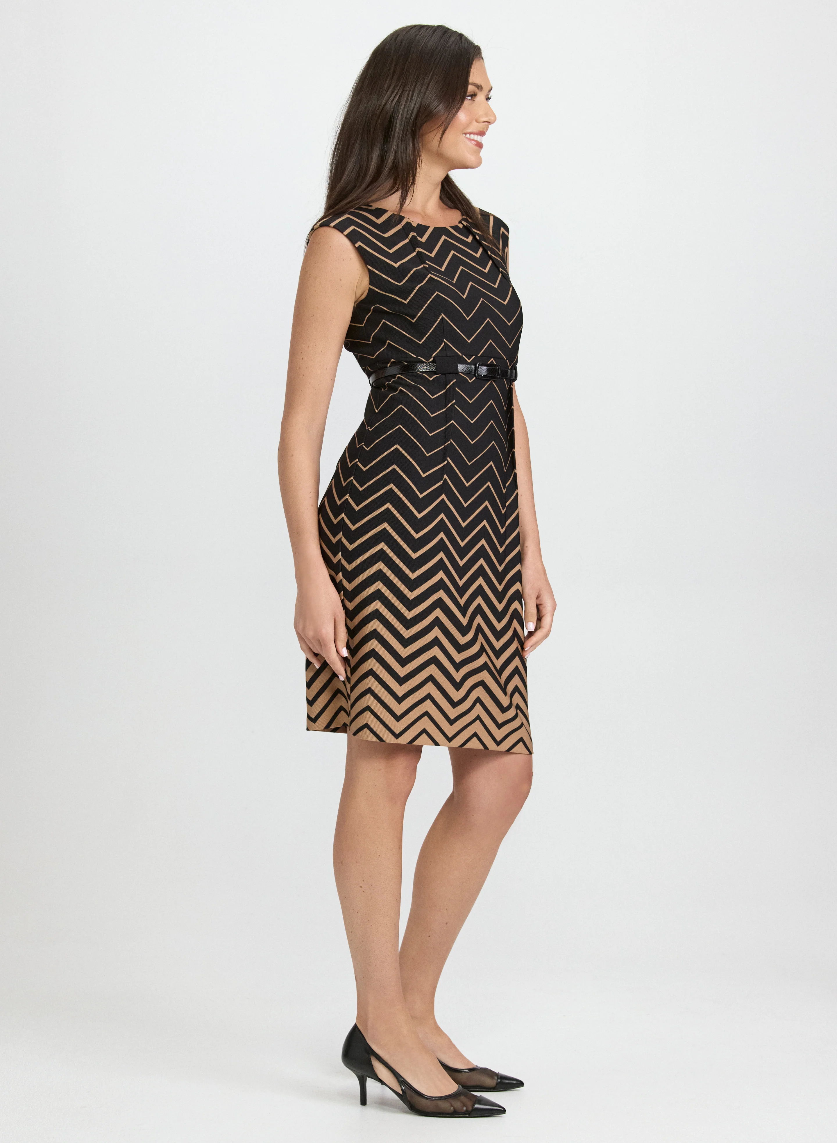 Zigzag Print Dress - Image 2