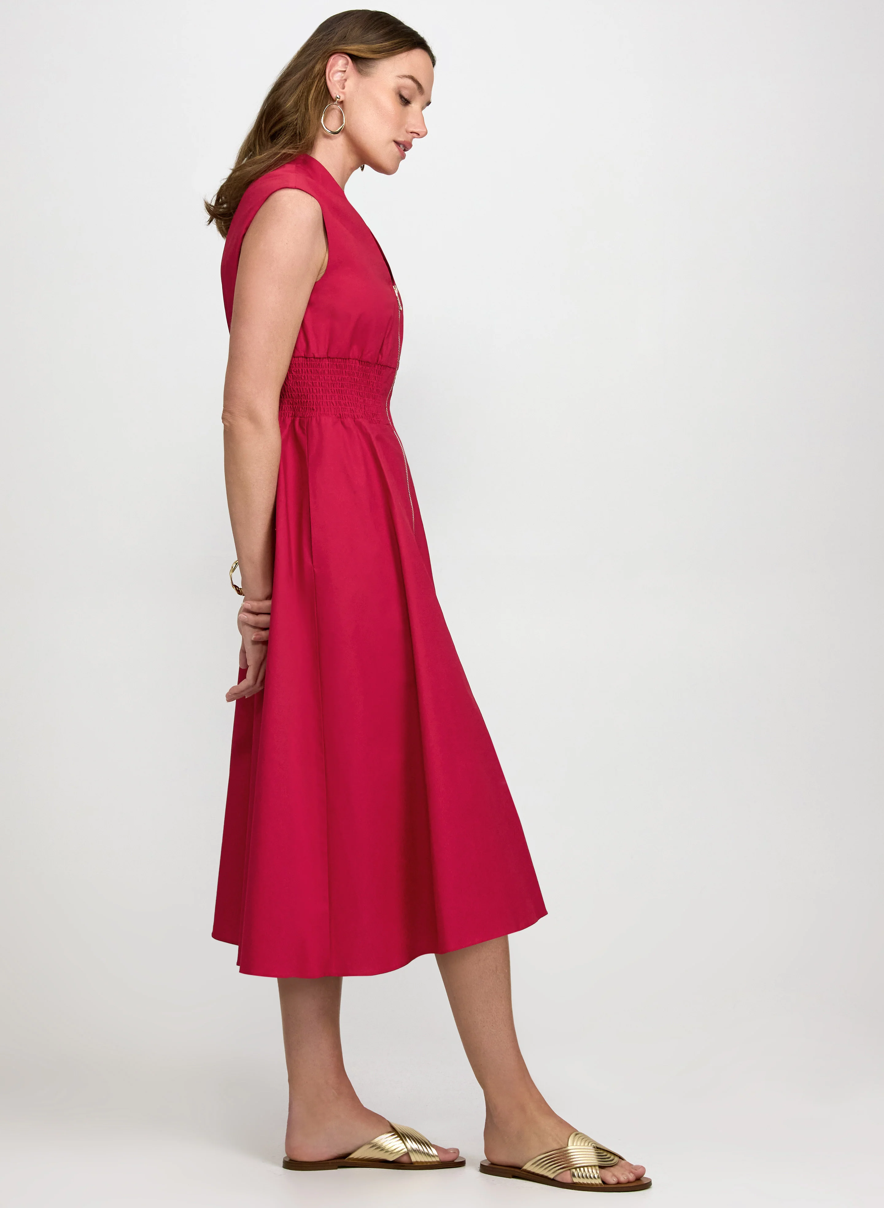 Zip Fit & Flare Dress - Image 2