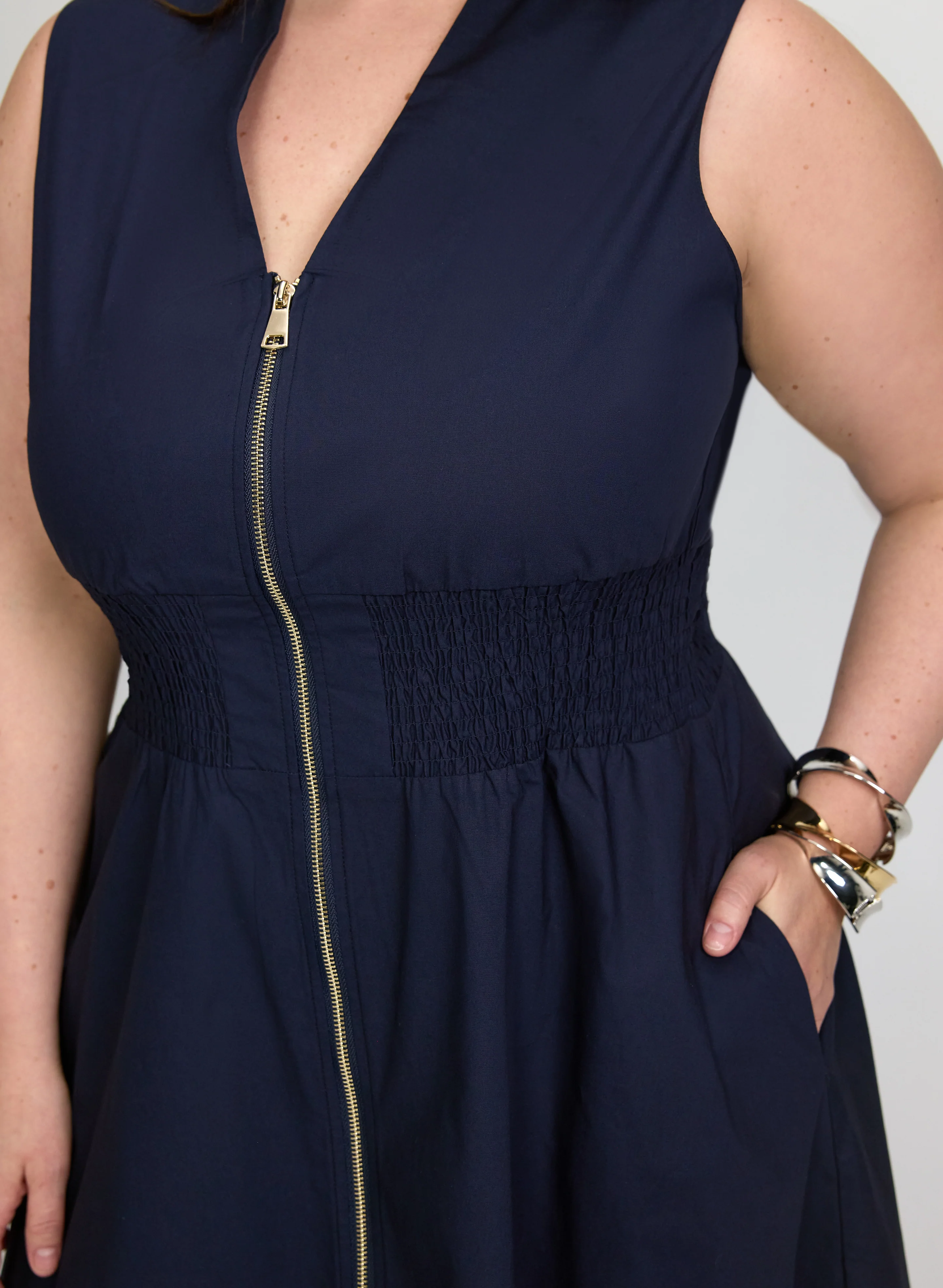 Zip Fit & Flare Dress - Image 5