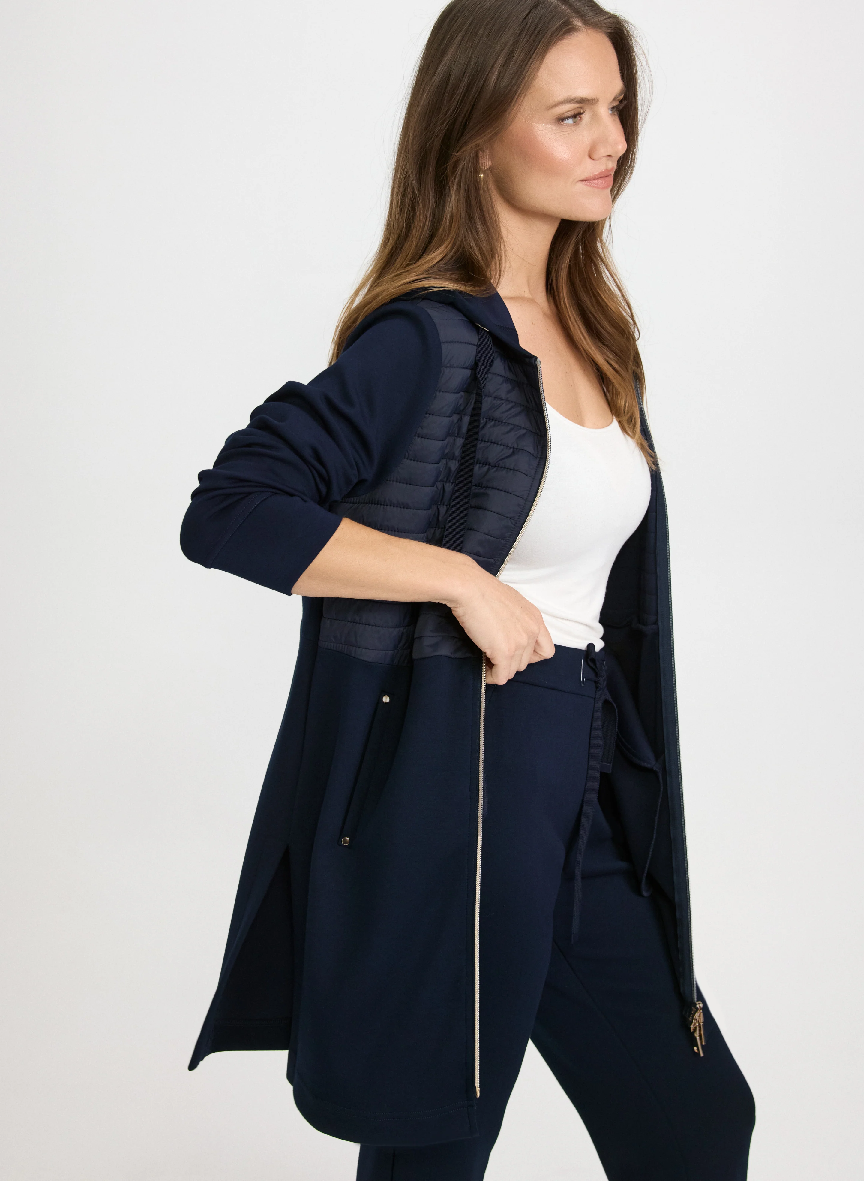 Zip Nylon Trim Top - Image 2