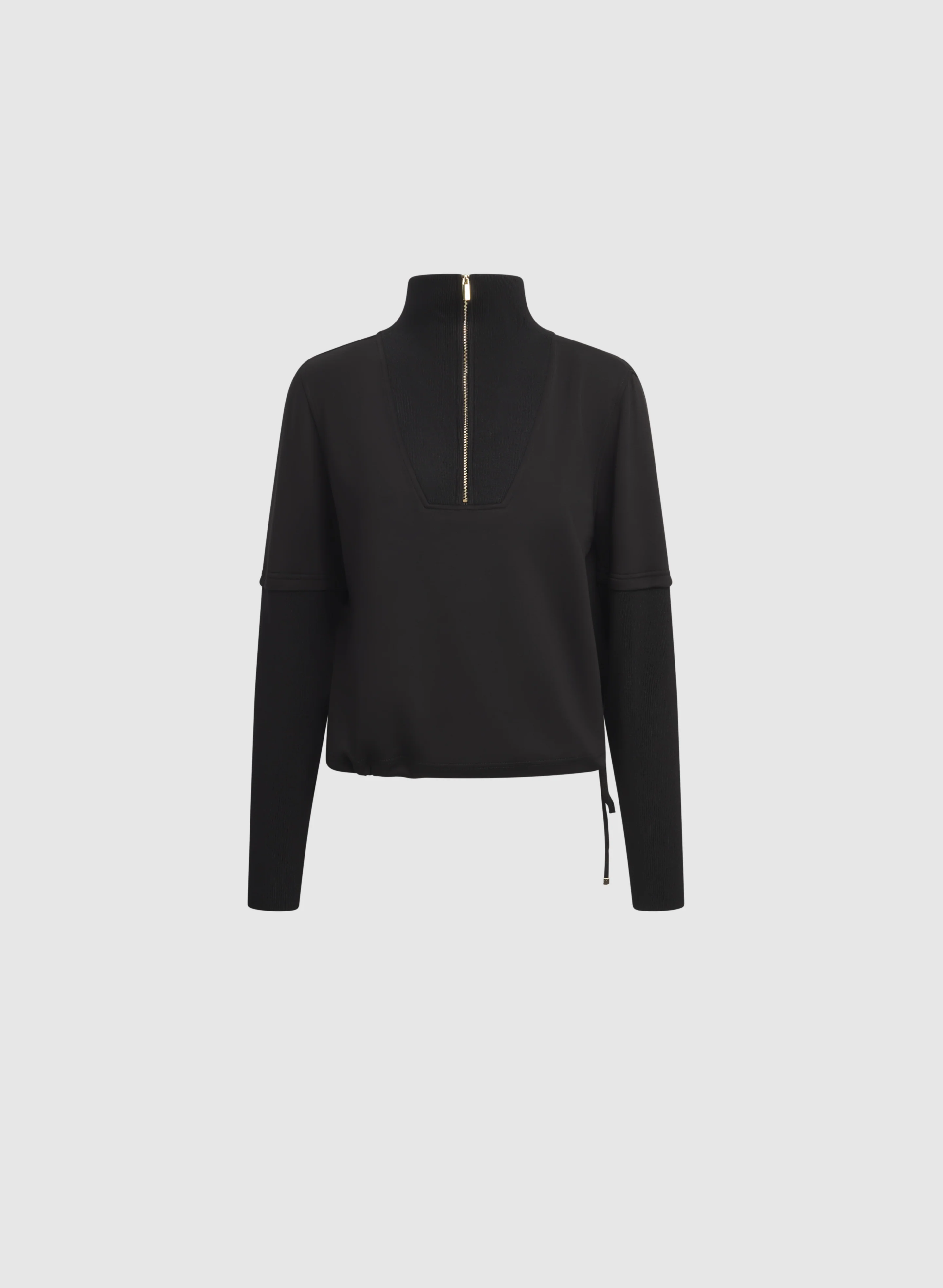 Zip-Up Funnel Neck Top - Image 8