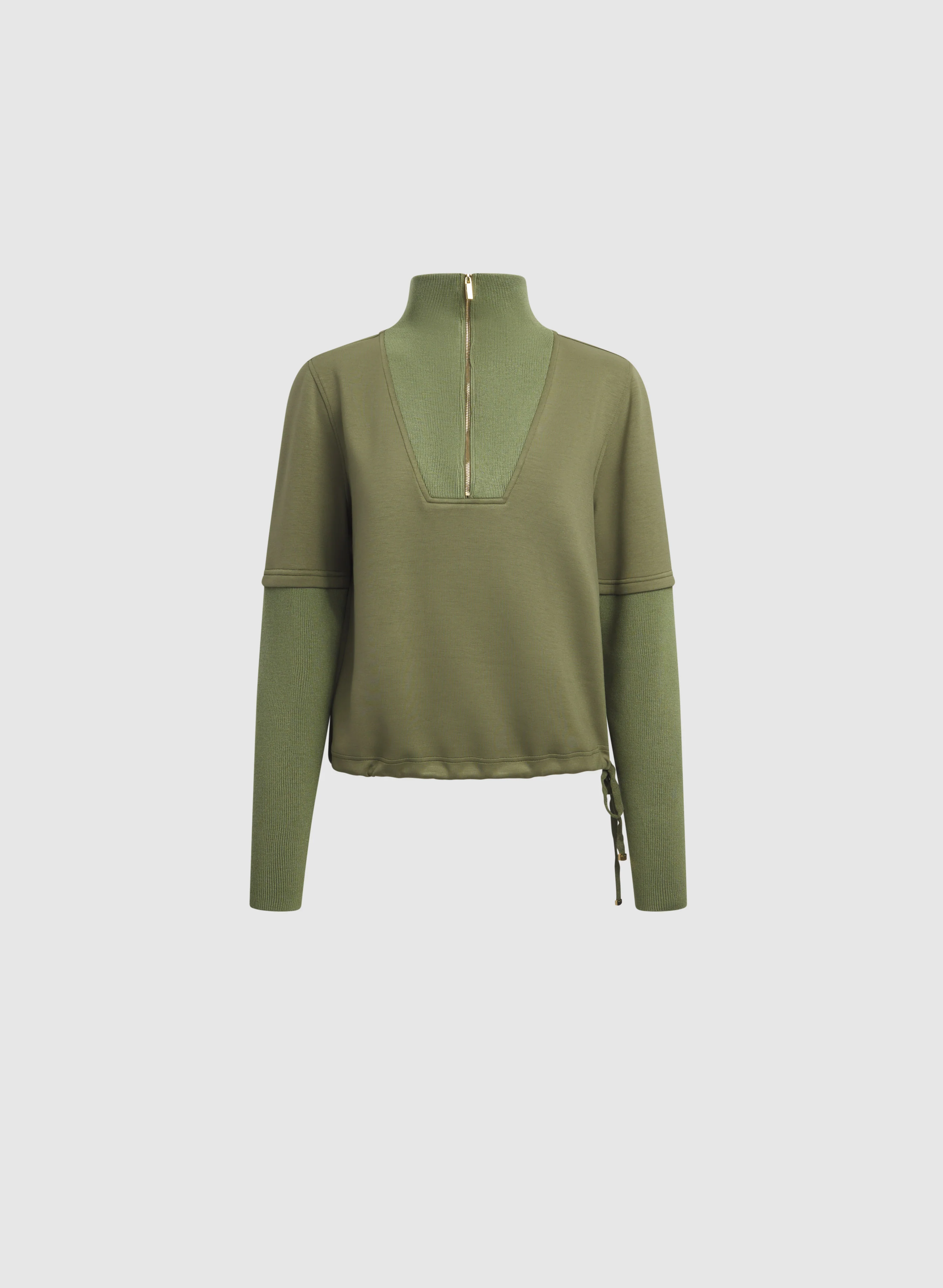Zip-Up Funnel Neck Top - Image 6