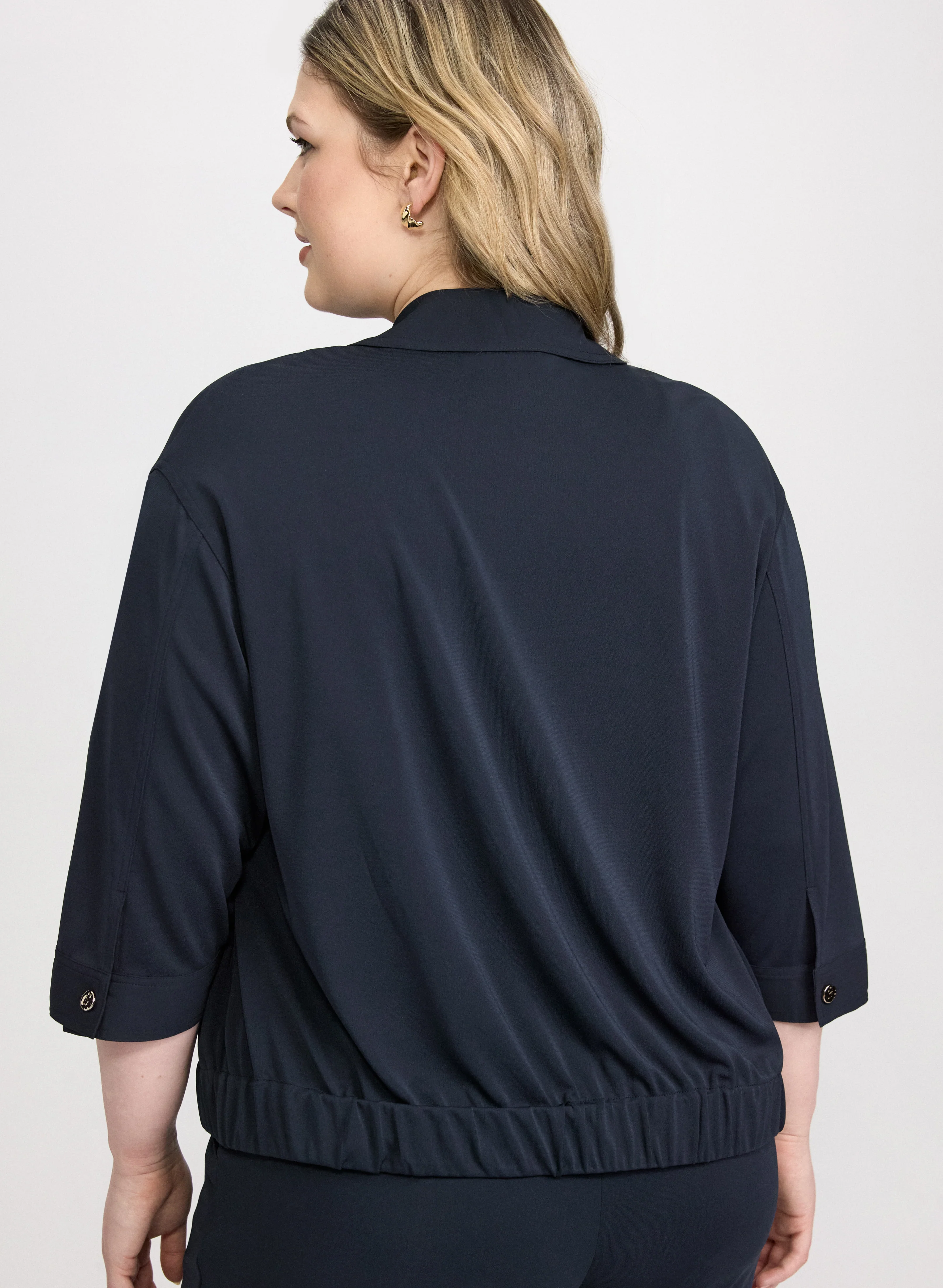 Zip-Up Jersey Top - Image 4