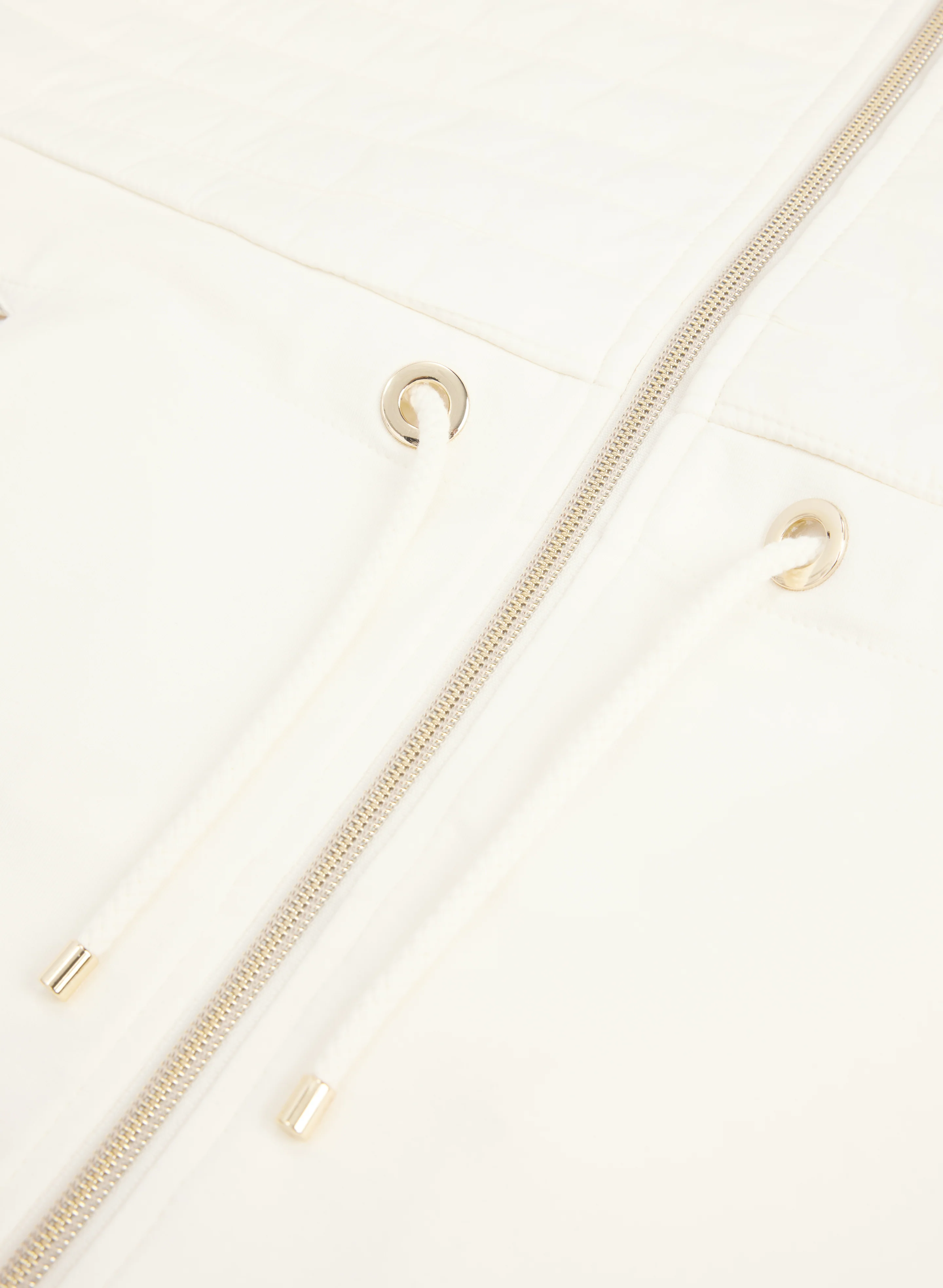 Zip-Up Nylon Detail Top - Image 7