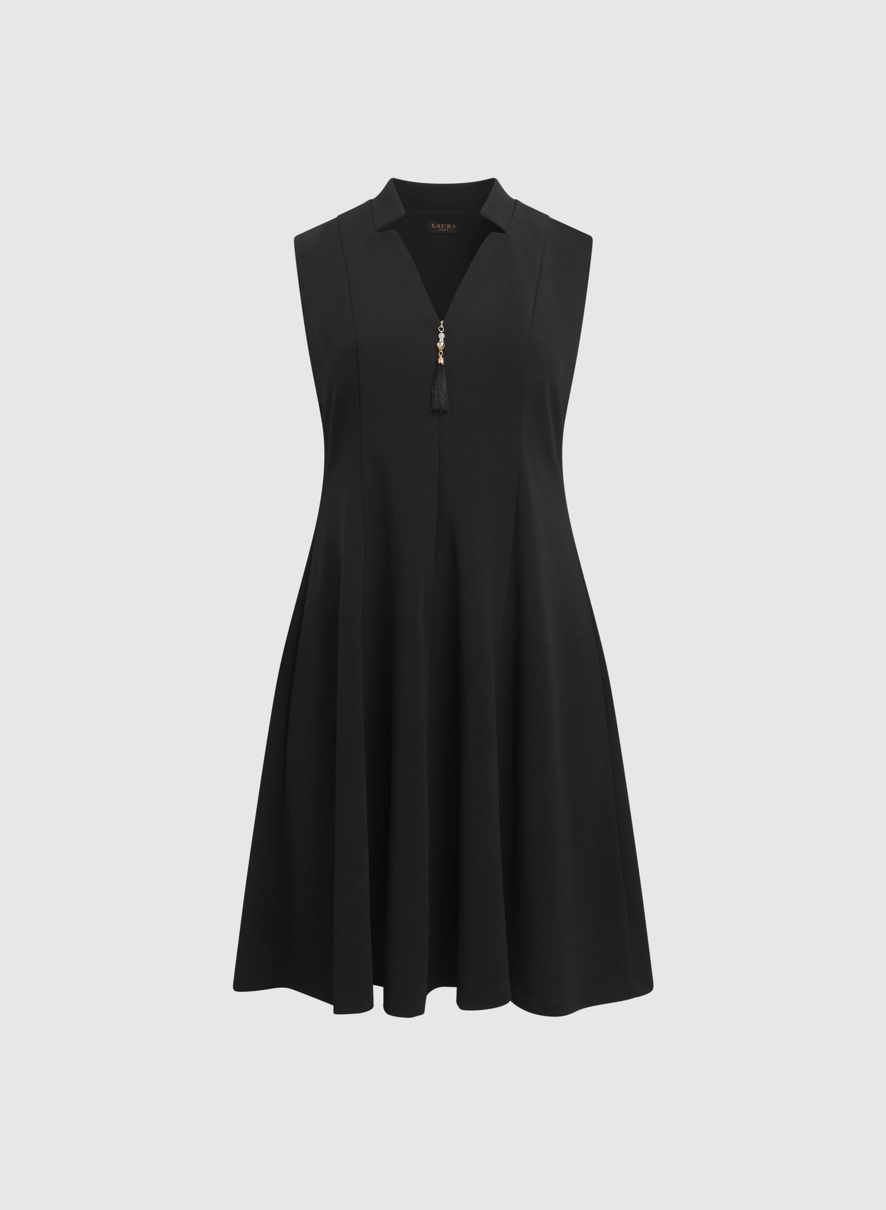Zip-Up Tassel Detail Dress - Image 5