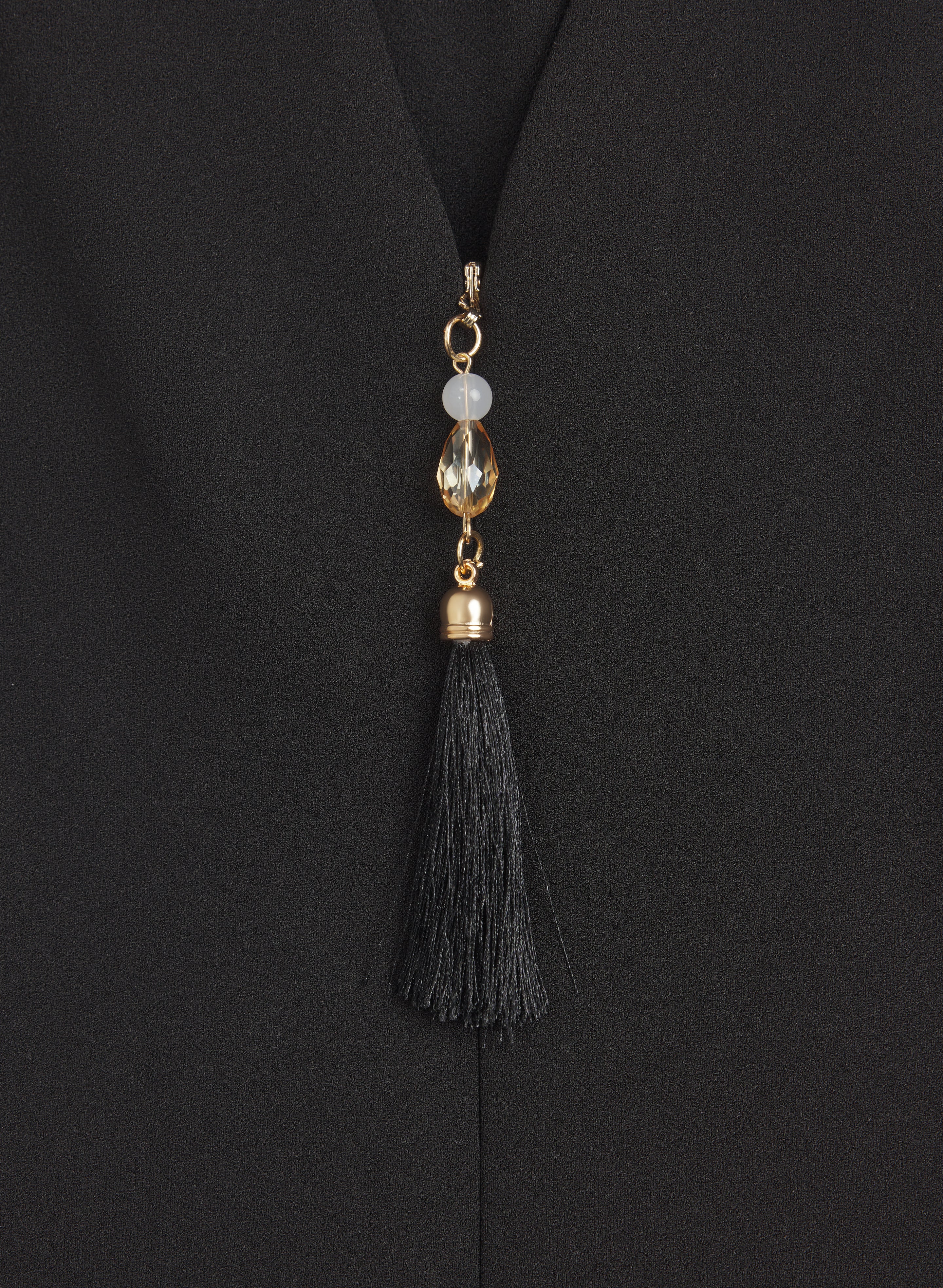 Zip-Up Tassel Detail Dress - Image 6
